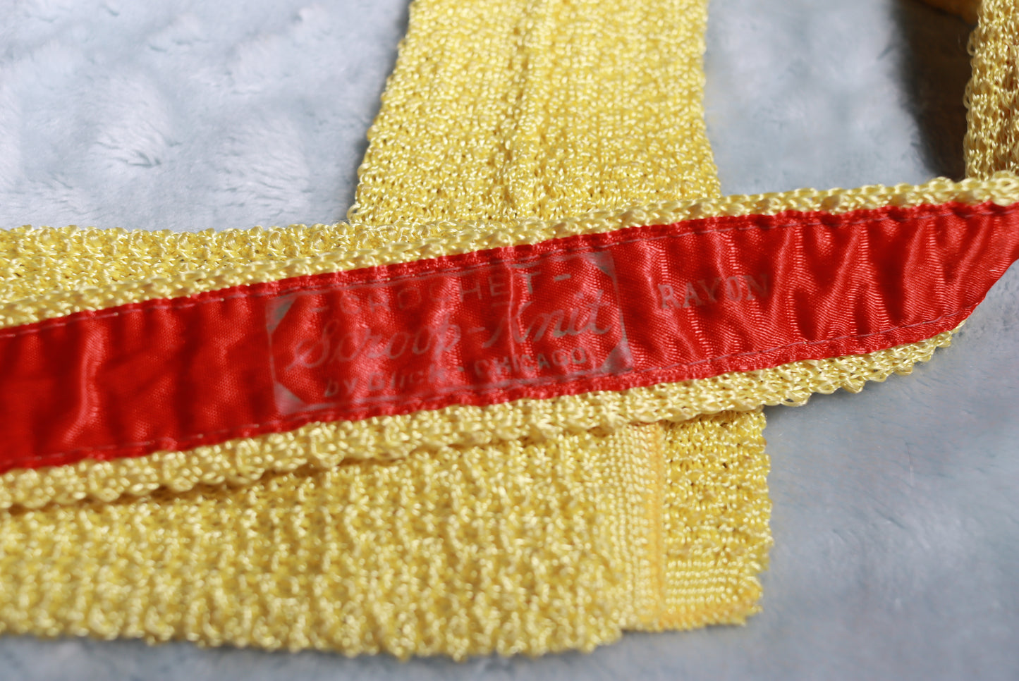 Vintage Crochet Scroop-Knit by Glick Tie 1960s/70s