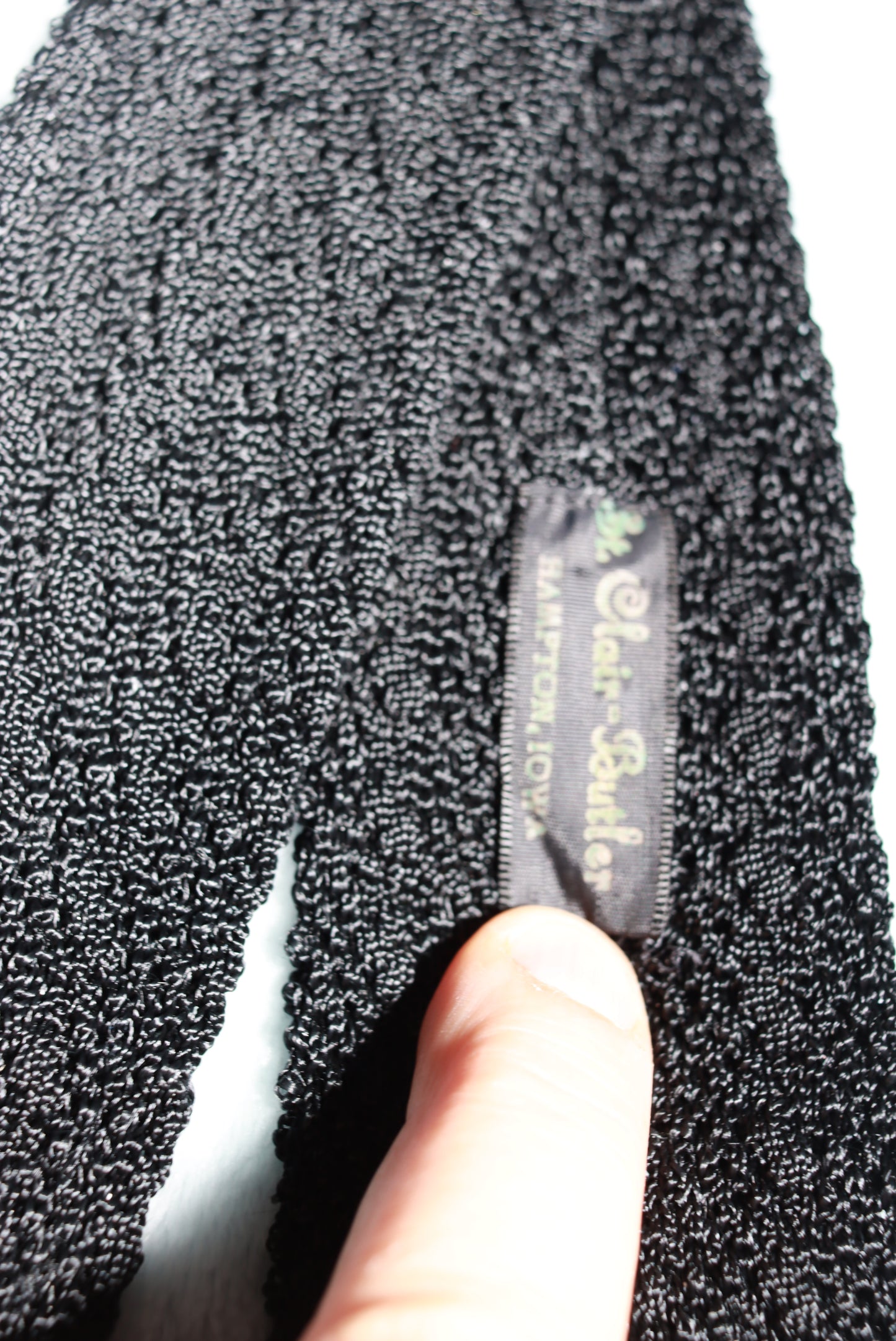 Vintage St Clair-Butler Square End Knitted Tie 1960s/70s