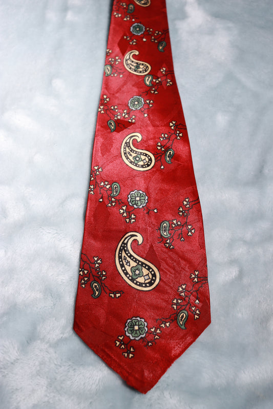 Vintage Wembley Jacquard Paisley Swing Tie 1940s/50s