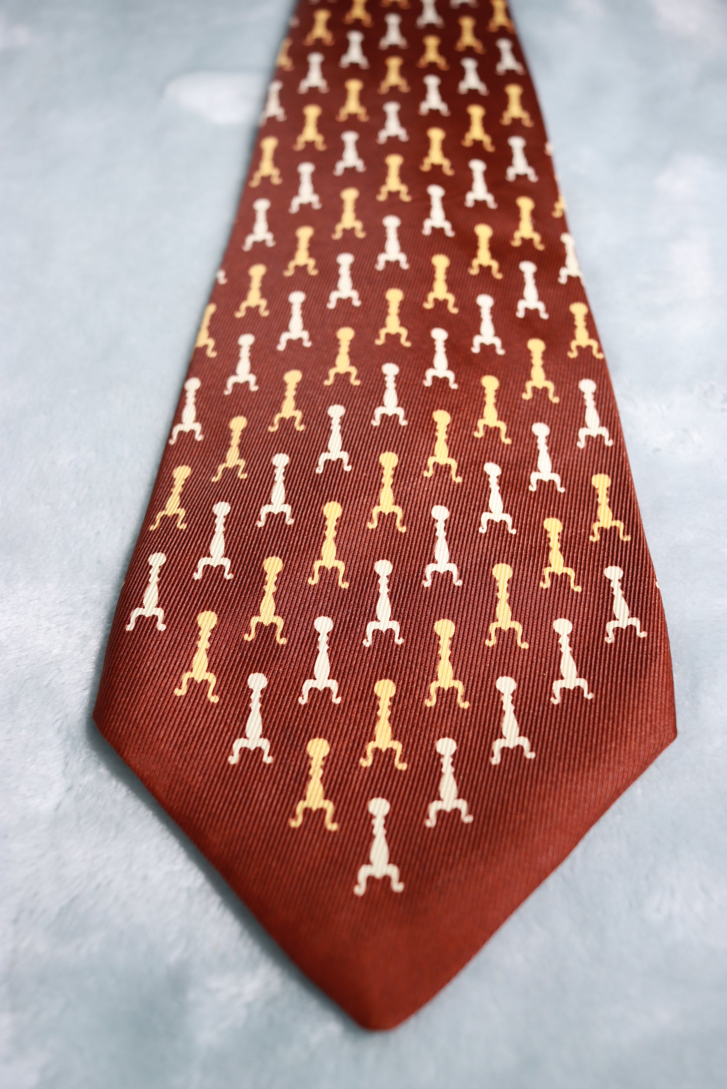 Vintage Cohama California Swagger Repeat Pattern Swing Tie 1940s/50s