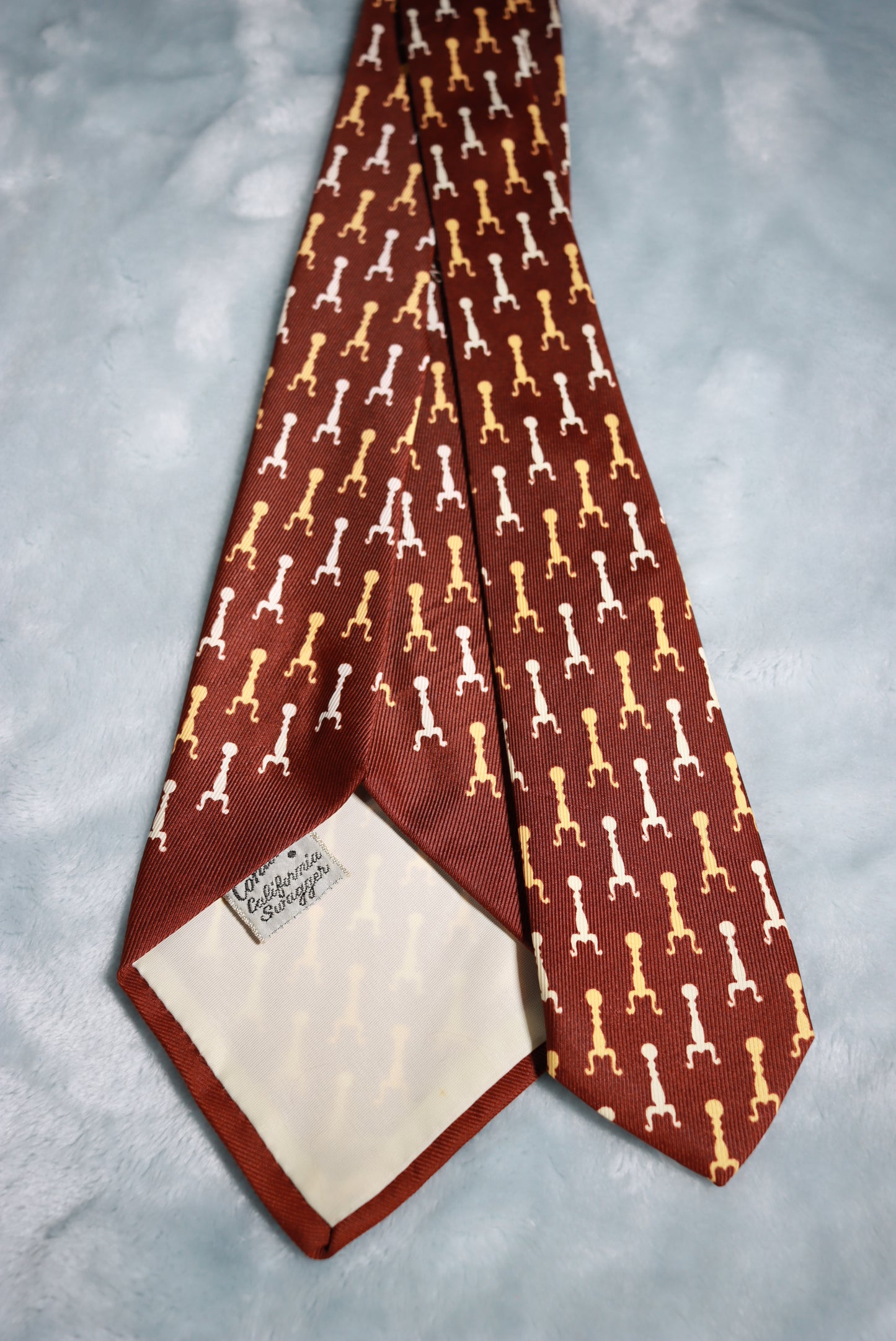 Vintage Cohama California Swagger Repeat Pattern Swing Tie 1940s/50s