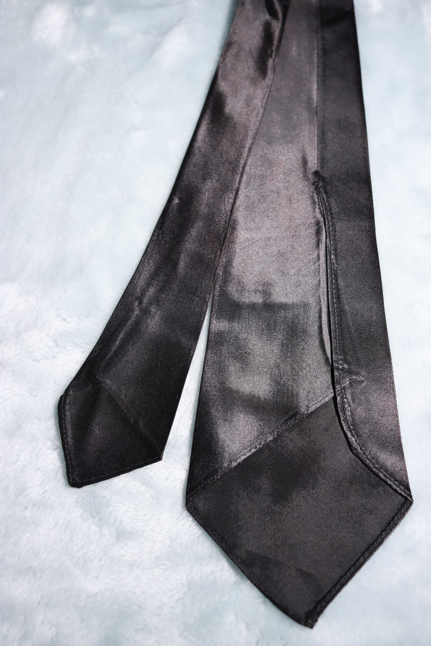Vintage Famous Cattle Brands Black Satin Tie