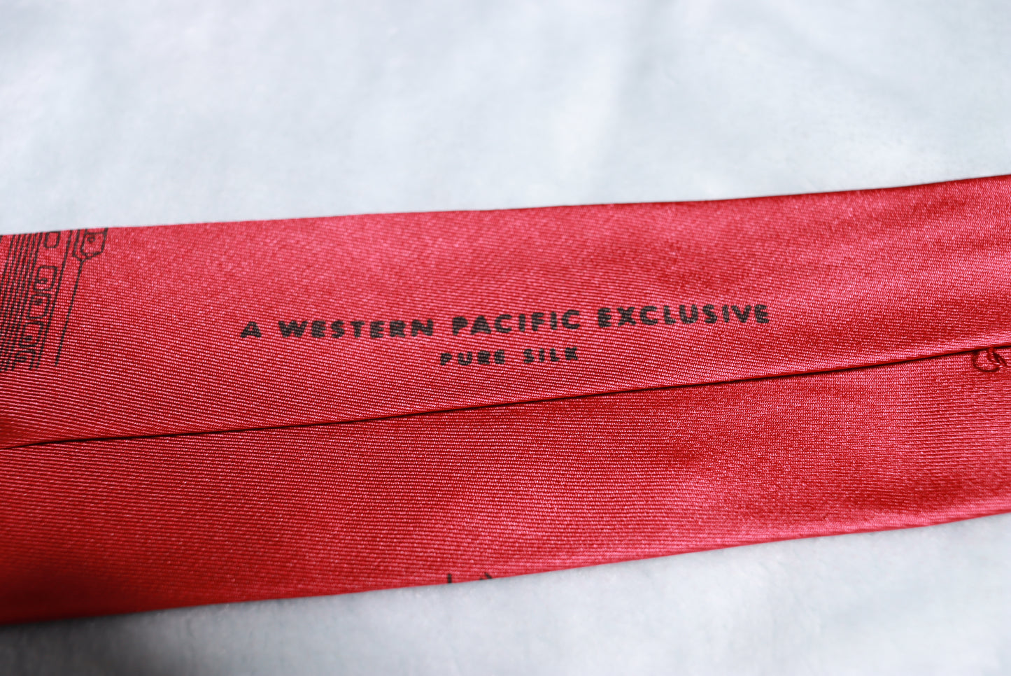 Vintage A Western Pacific Exclusive Train Silk Tie