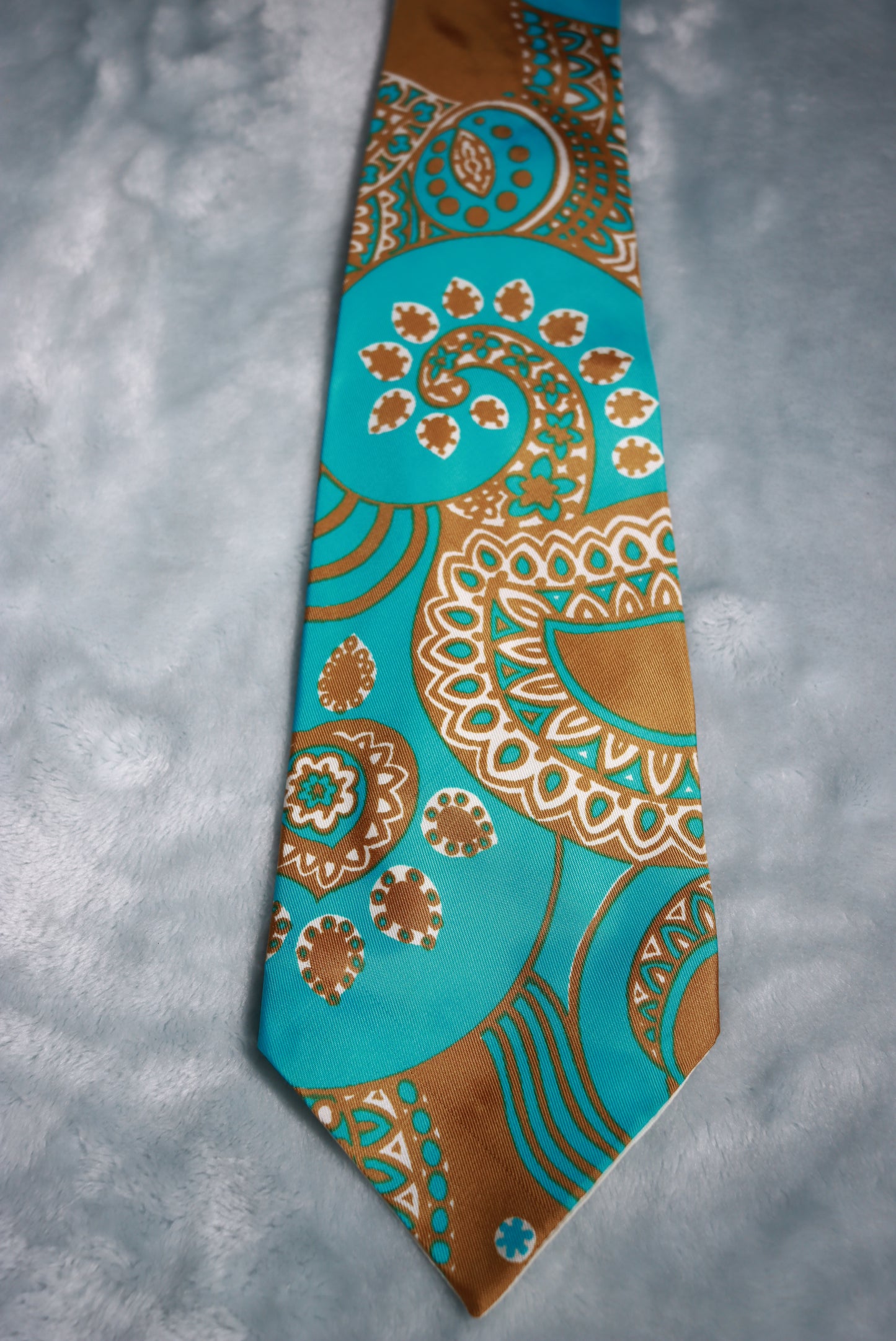 Vintage Hand Made Bright Paisley Tie