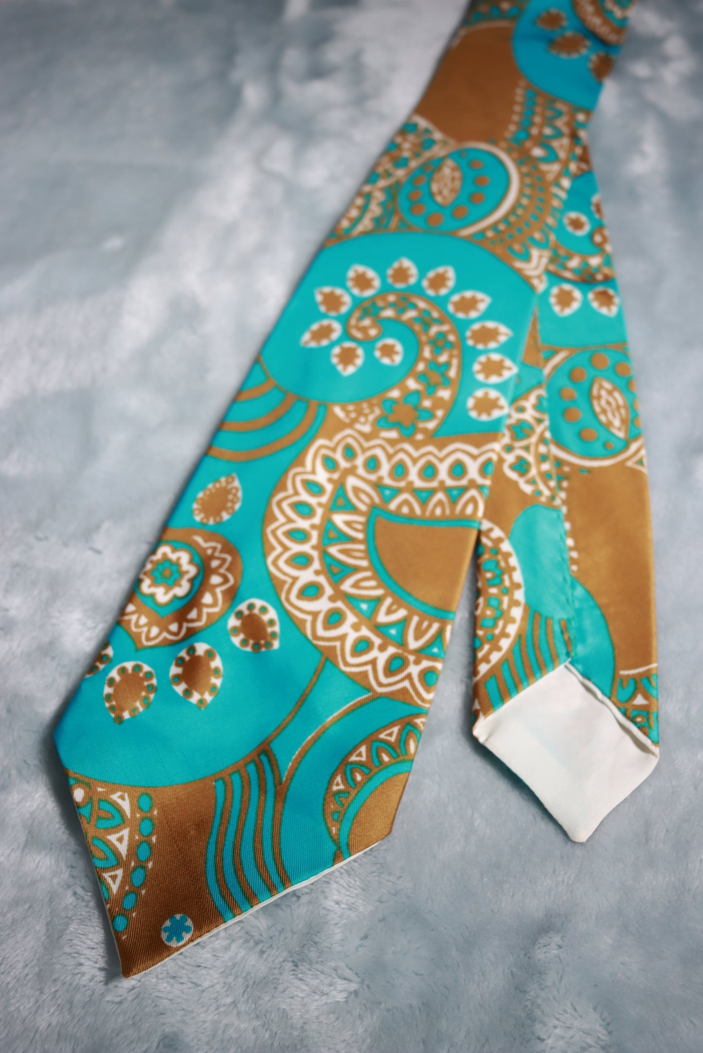 Vintage Hand Made Bright Paisley Tie