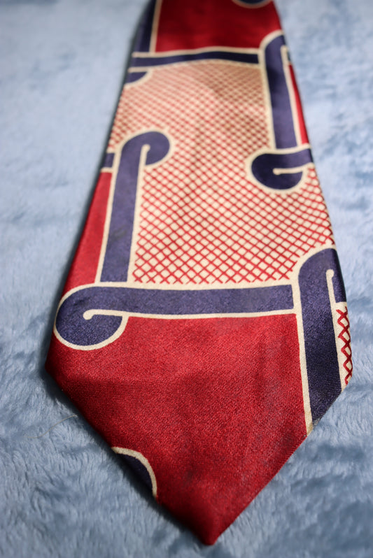 Hollyvogue Burgundy Vintage Swing Tie 1940s/50s