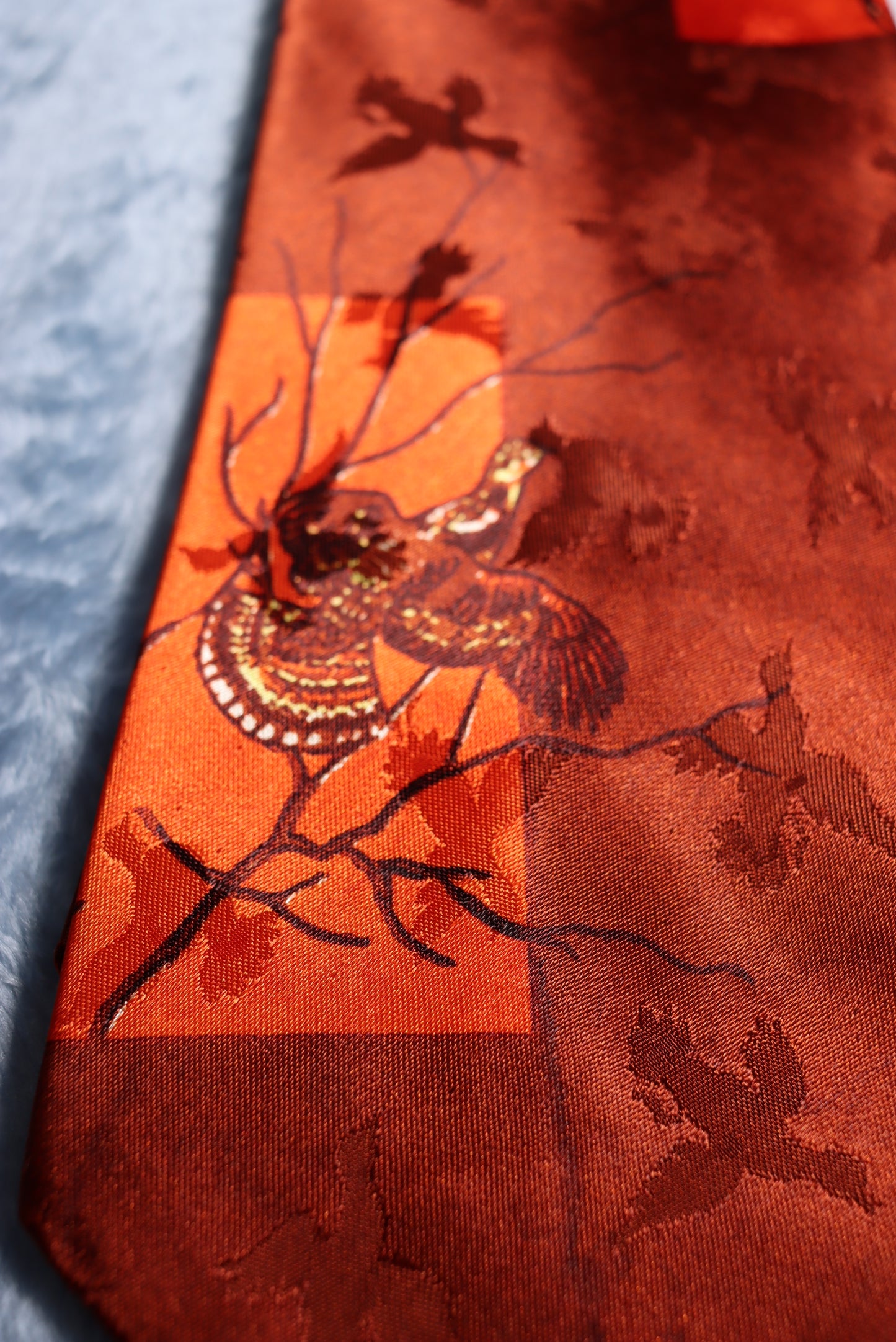 Wembley Grouse Jacquard Vintage Swing Tie 1940s/50s