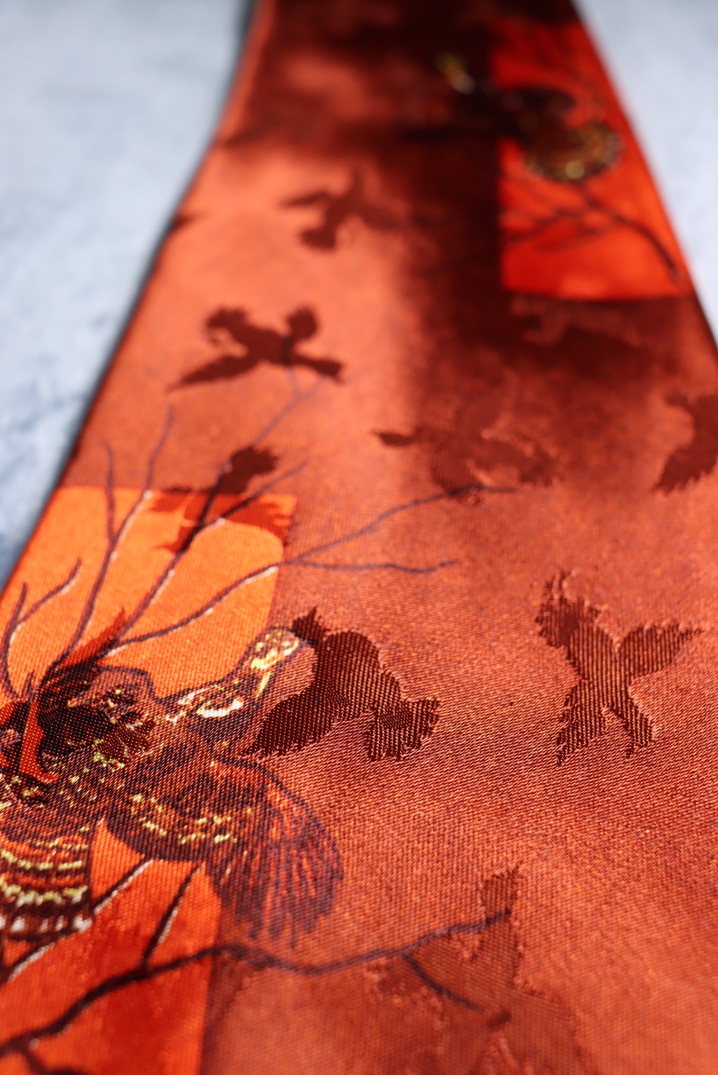 Wembley Grouse Jacquard Vintage Swing Tie 1940s/50s