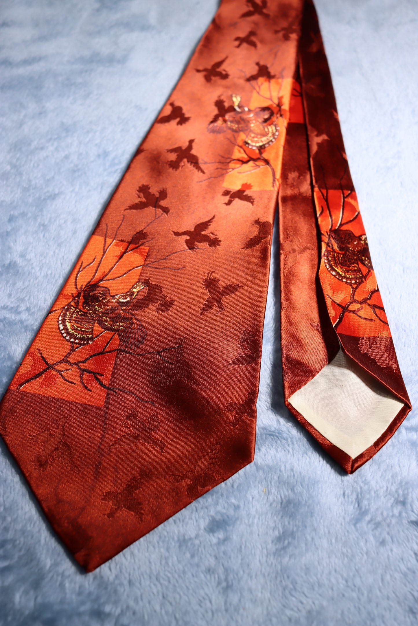 Wembley Grouse Jacquard Vintage Swing Tie 1940s/50s