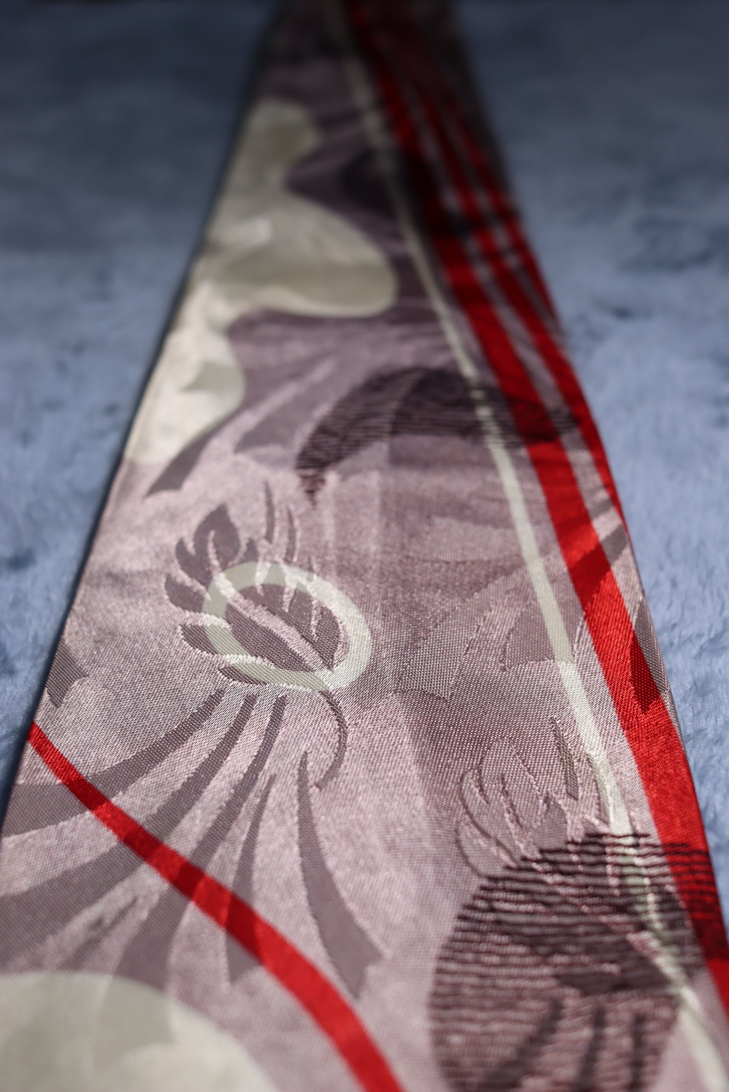 Arrow Jacquard Patterned Vintage Swing Tie 1940s/50s