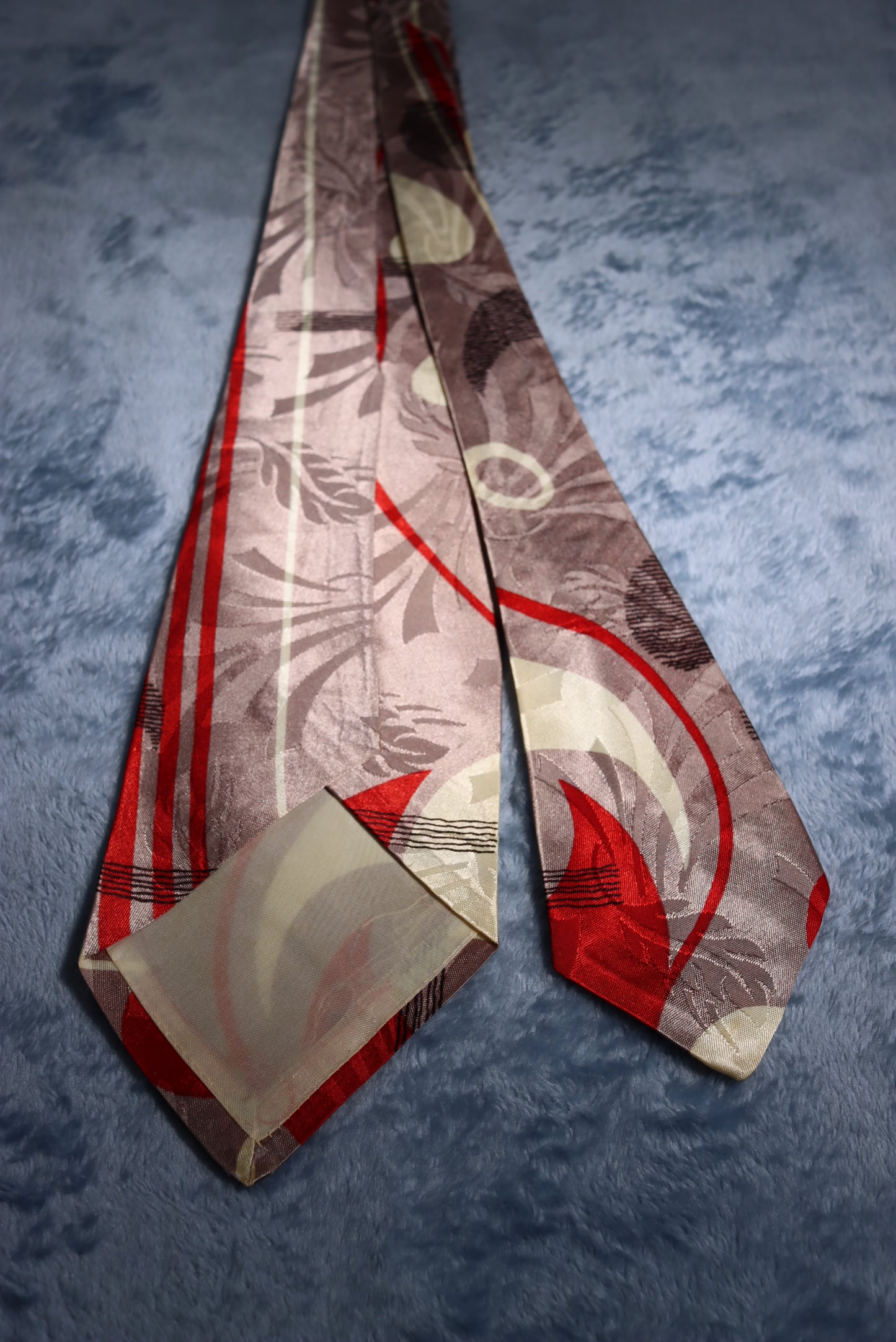 Arrow Jacquard Patterned Vintage Swing Tie 1940s/50s