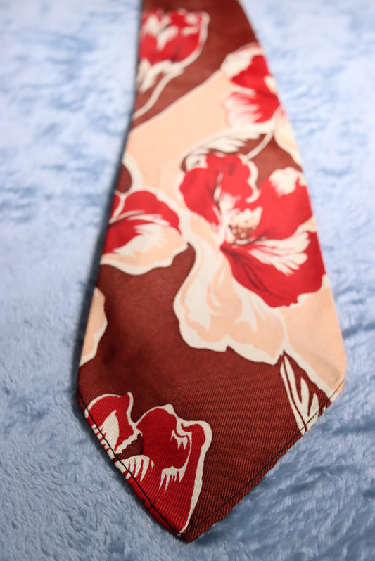 Hollyvogue California Classics Hibiscus Vintage Swing Tie 1940s/50s
