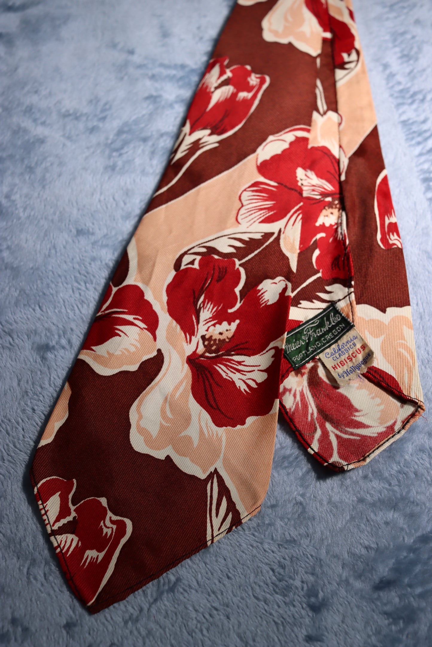 Hollyvogue California Classics Hibiscus Vintage Swing Tie 1940s/50s