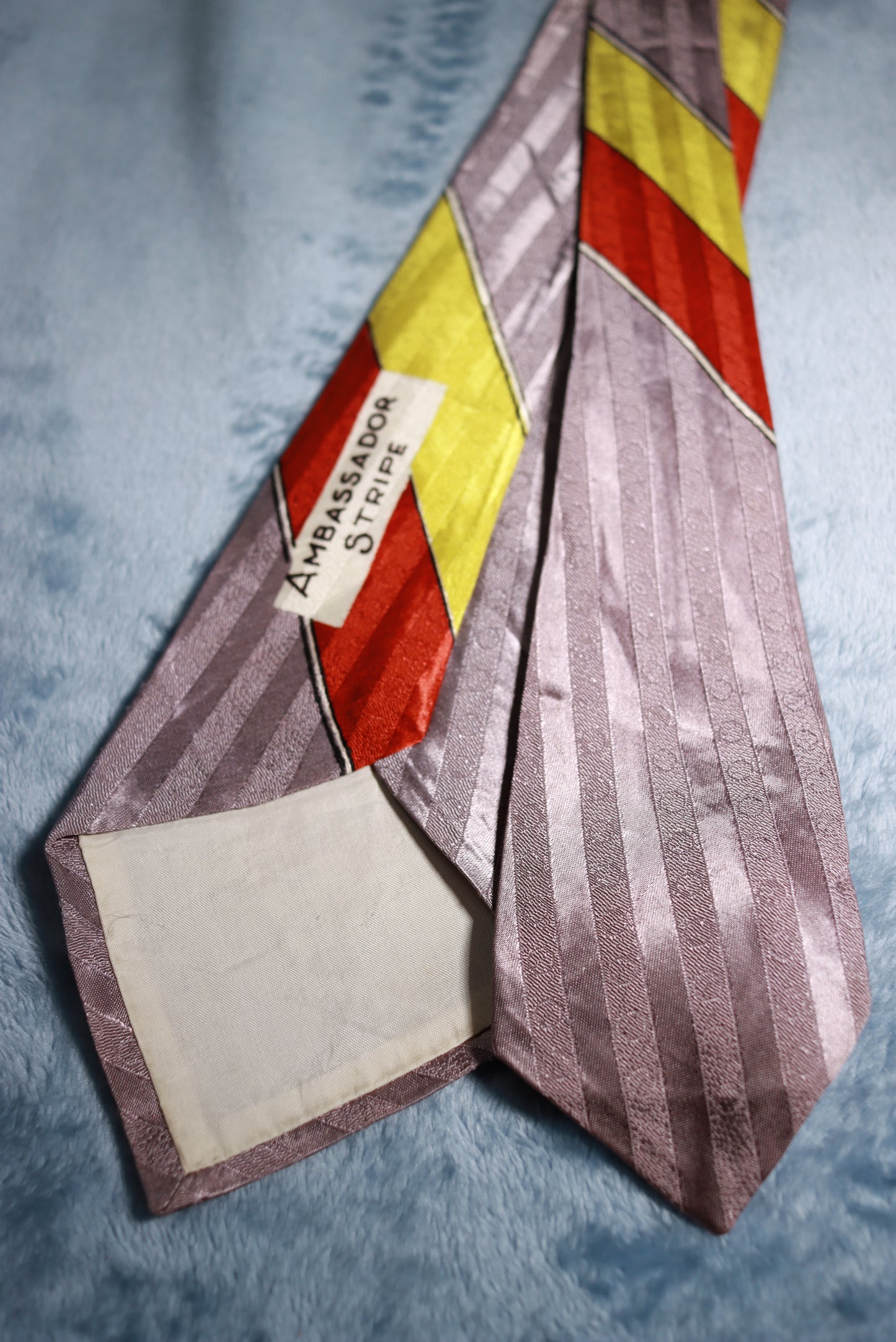 Metcalf Cravats Ambassador Stripe Vintage Swing Tie 1940s/50s
