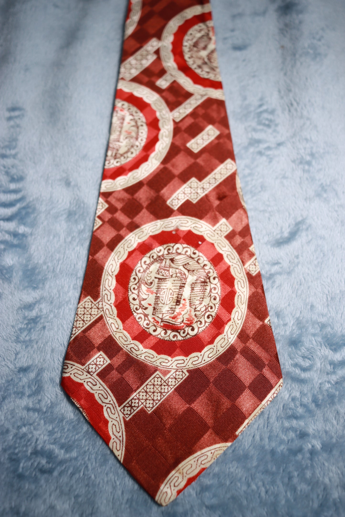 Manhattan Upside Down Sailing Boats Vintage Swing Tie 1940s/50s
