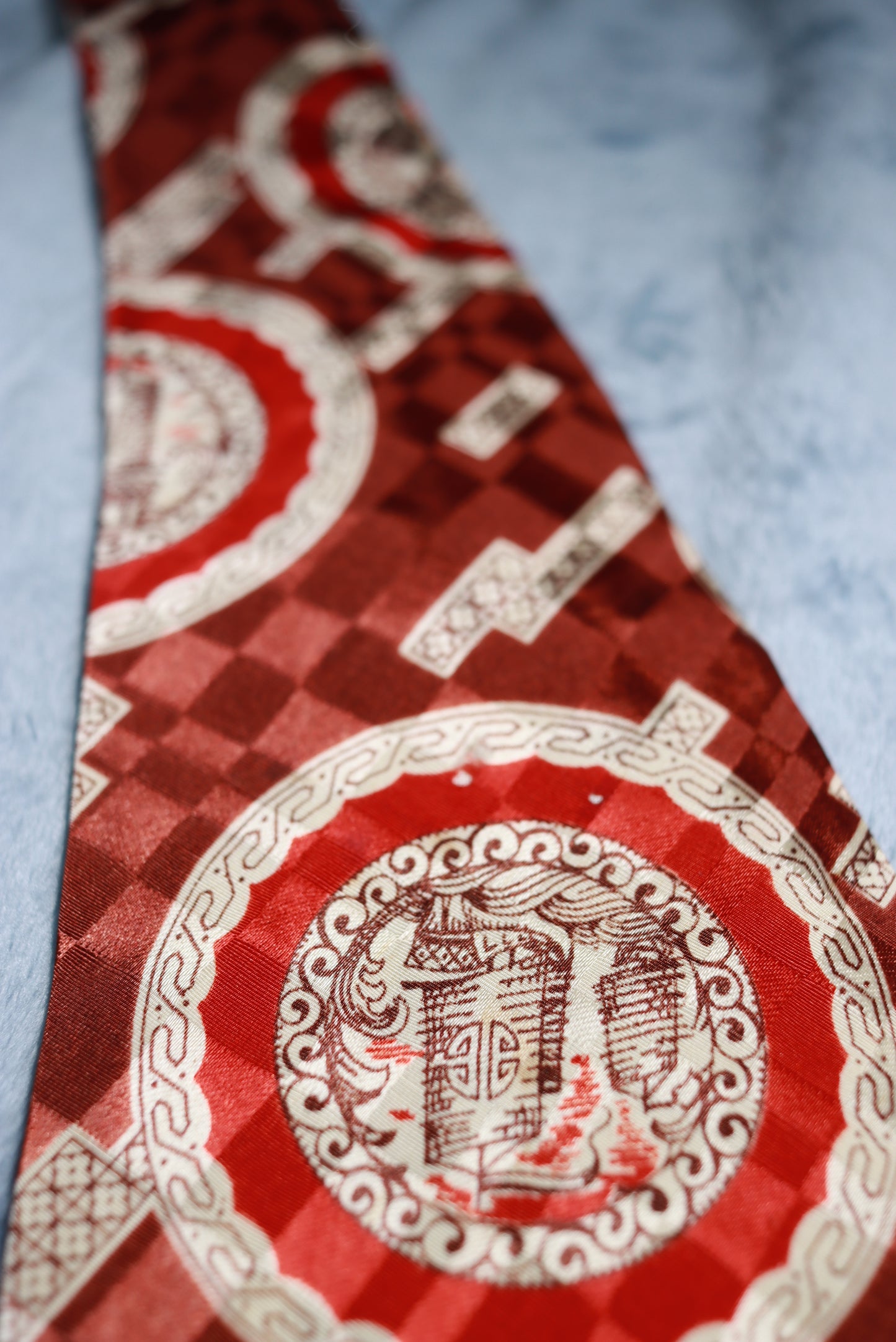 Manhattan Upside Down Sailing Boats Vintage Swing Tie 1940s/50s