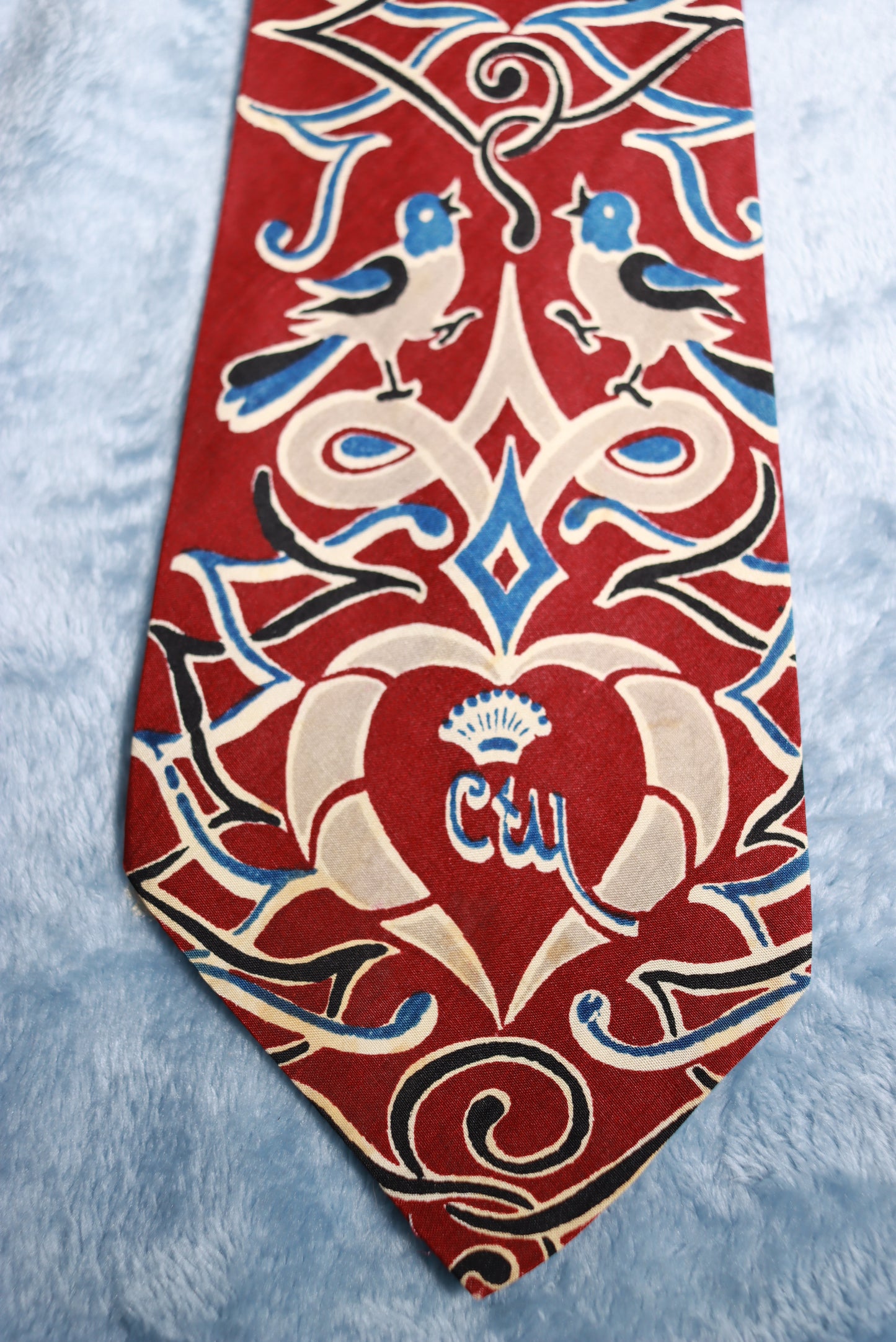 Countess Mara Singing Birds Vintage Swing Tie 1950s/60s