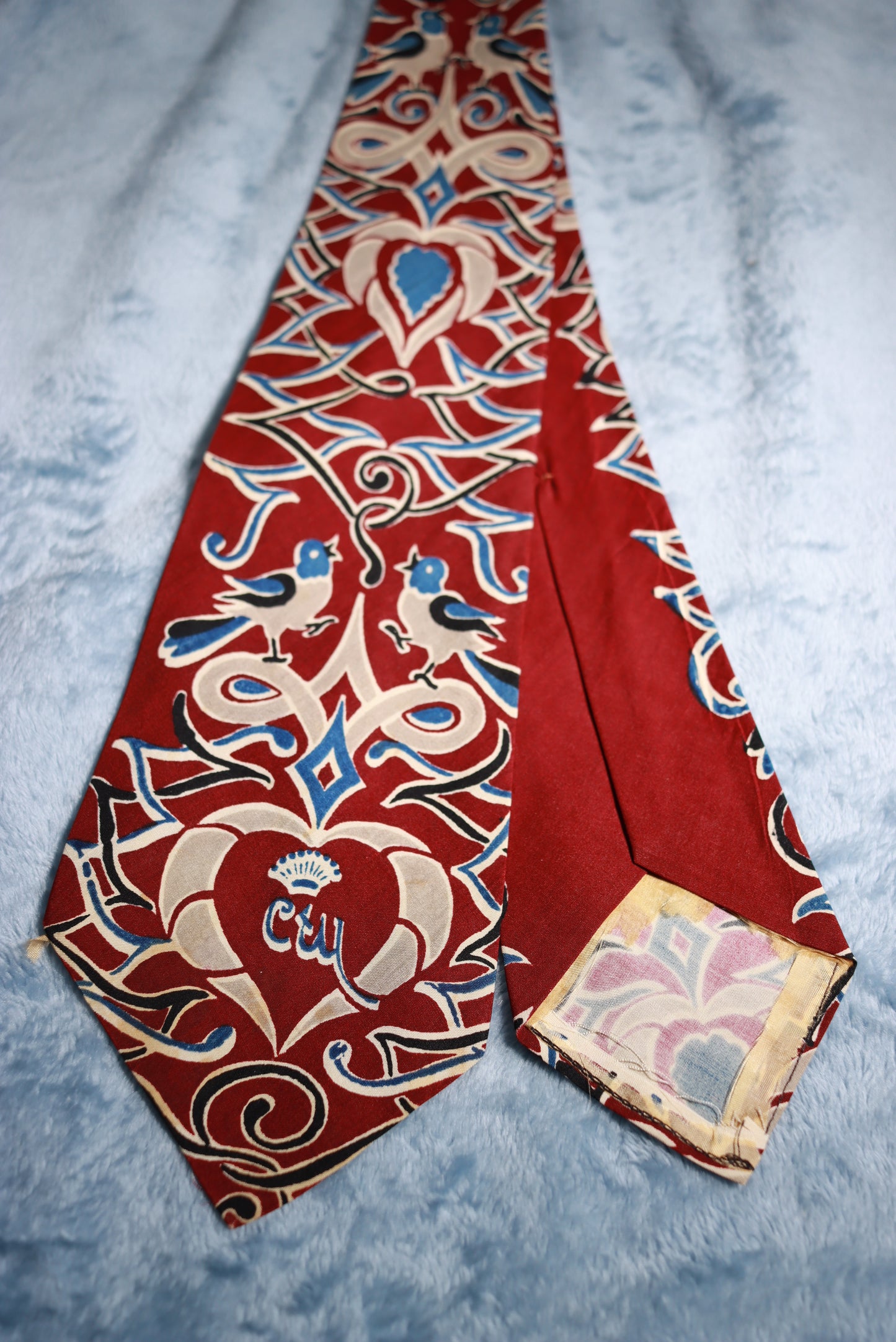 Countess Mara Singing Birds Vintage Swing Tie 1950s/60s