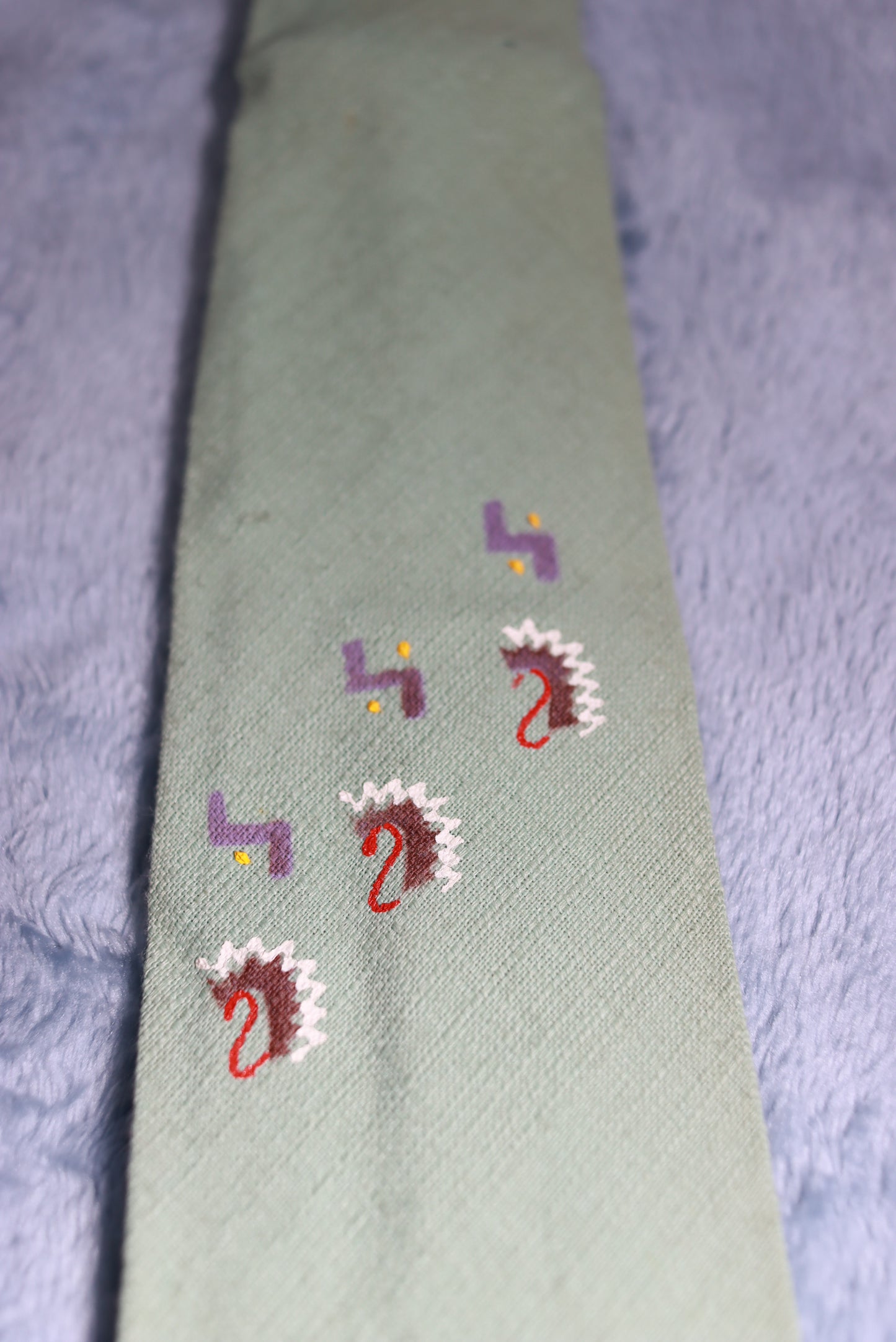 Pelham Cravat Peppermint Green Vintage Tie 1940s/50s