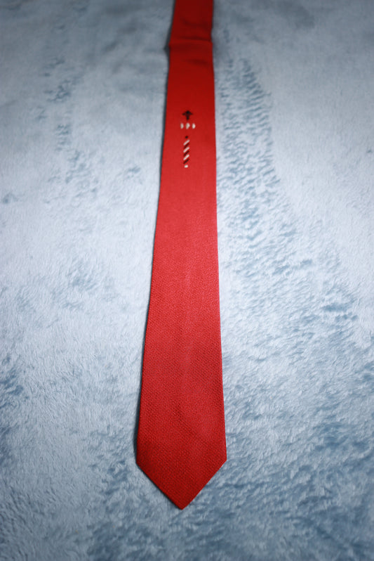 Skinny Red Vintage Tie 1940s/50s