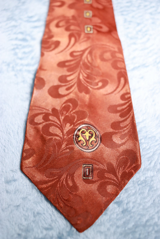 Penney's Towncraft Jacquard Vintage Tie 1940s/50s