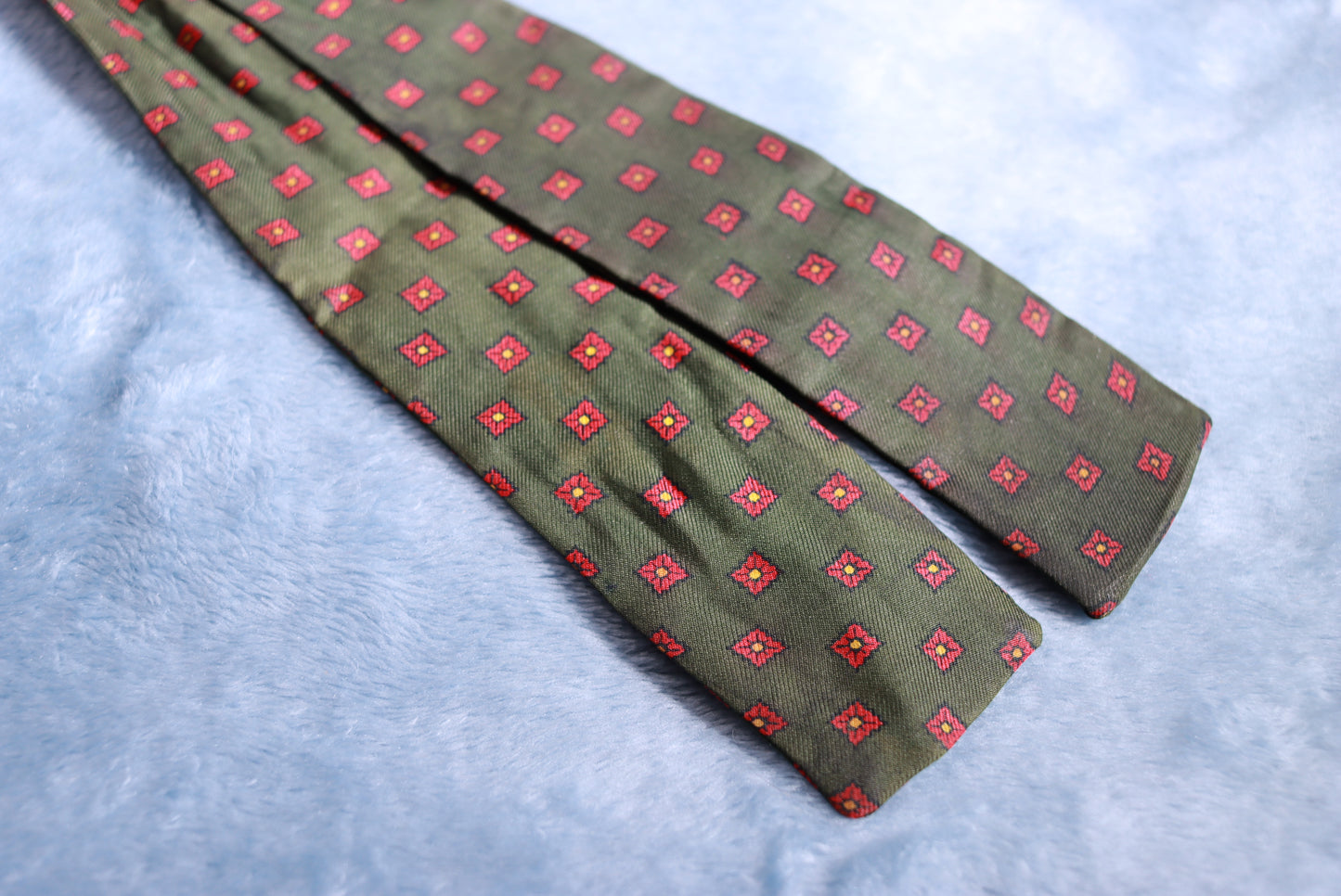 Vintage Peyton Ltd Dark Green Paddle Bow Tie