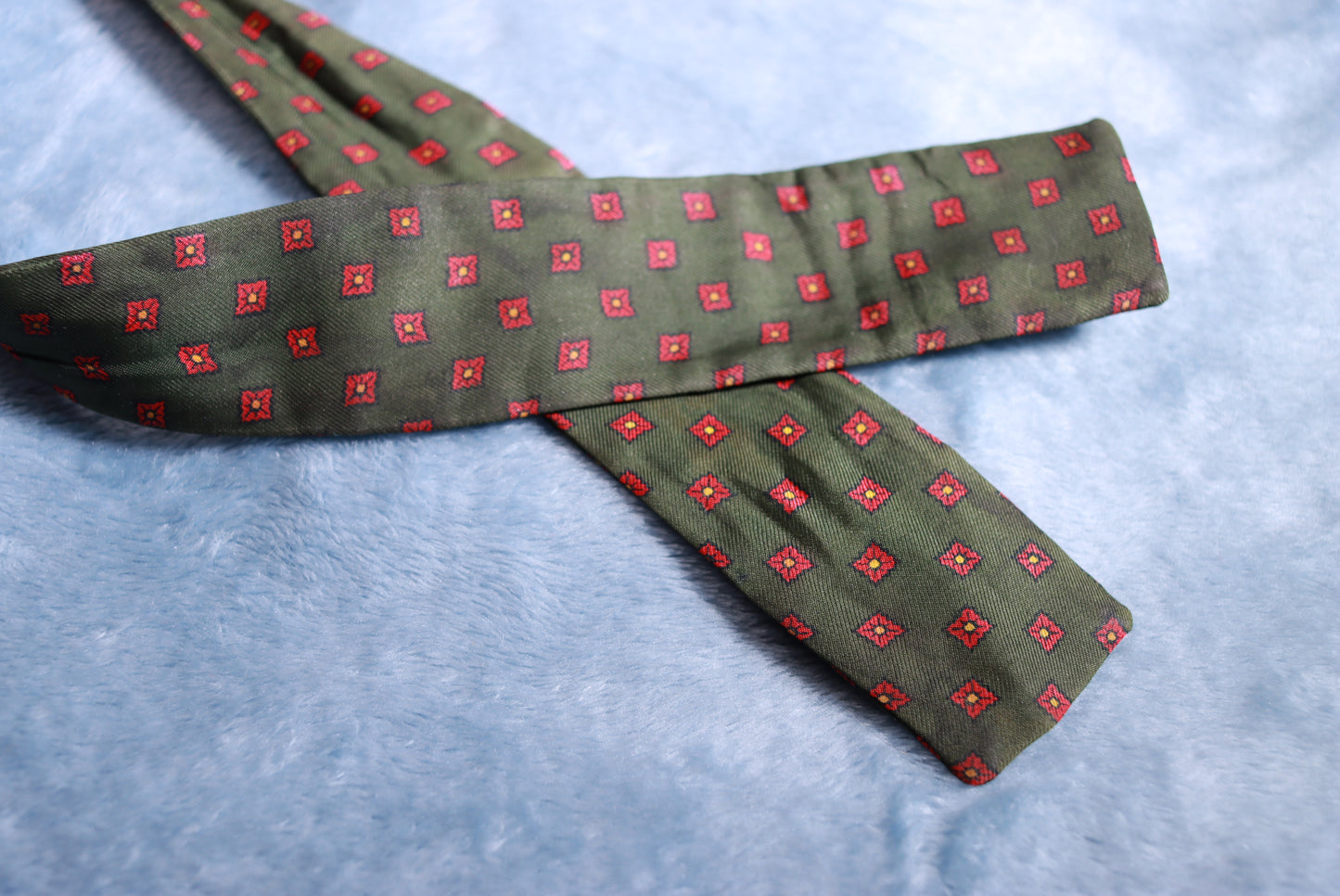 Vintage Peyton Ltd Dark Green Paddle Bow Tie