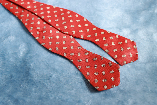 Vintage Haband Tie Co Red Thistle Bow Tie