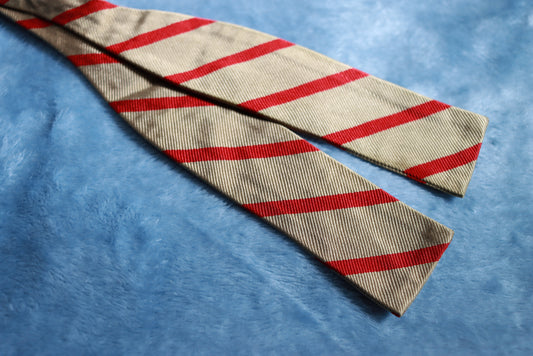 Vintage Brooks Brothers Silk Striped Paddle Bow Tie