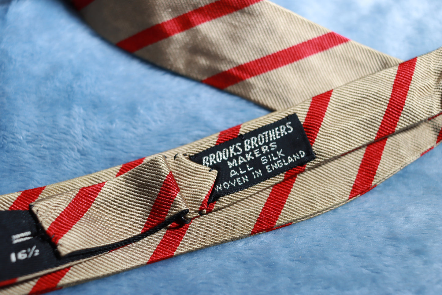Vintage Brooks Brothers Silk Striped Paddle Bow Tie
