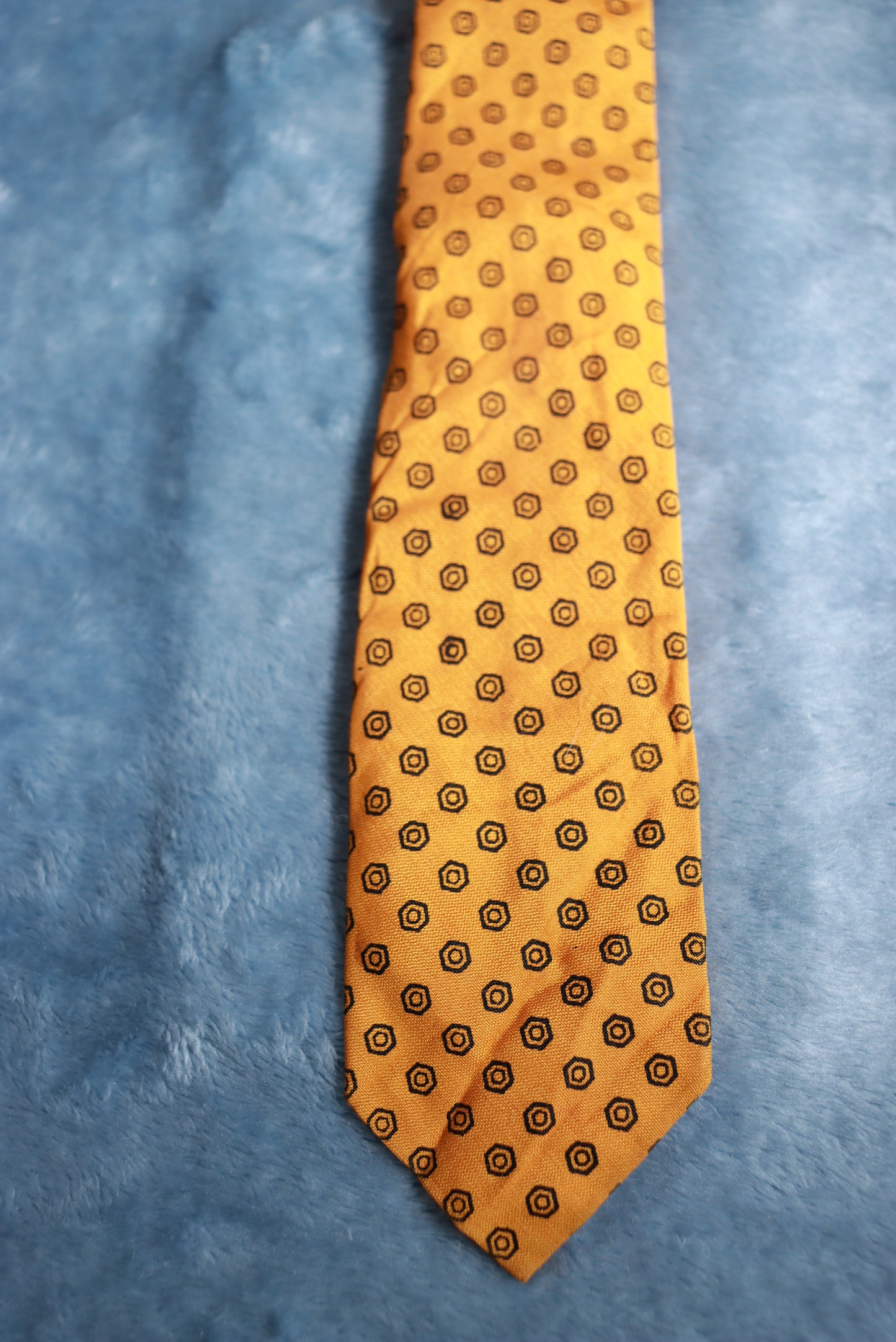 Snapper Orange Clip-on Vintage Tie 1940s/50s