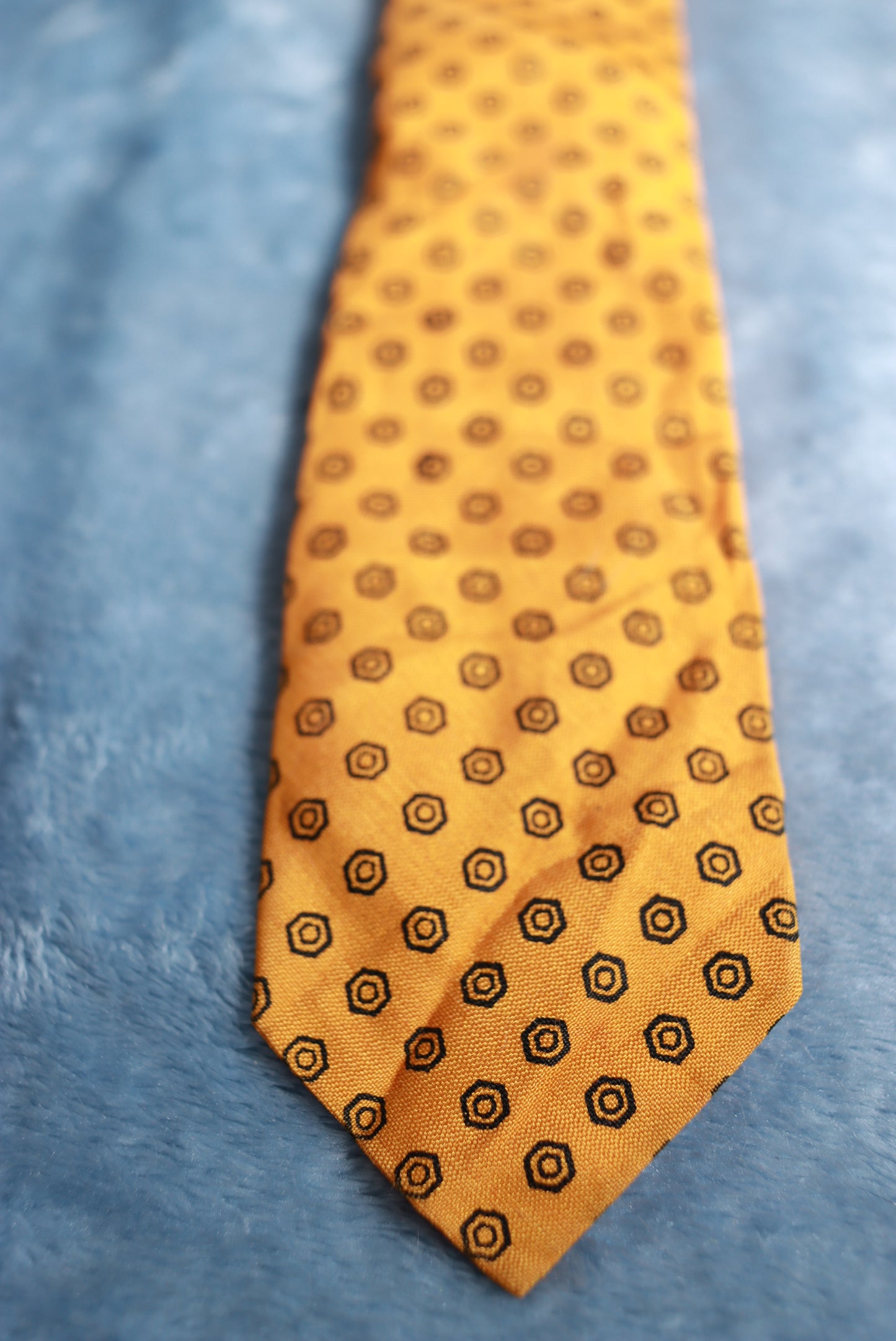 Snapper Orange Clip-on Vintage Tie 1940s/50s
