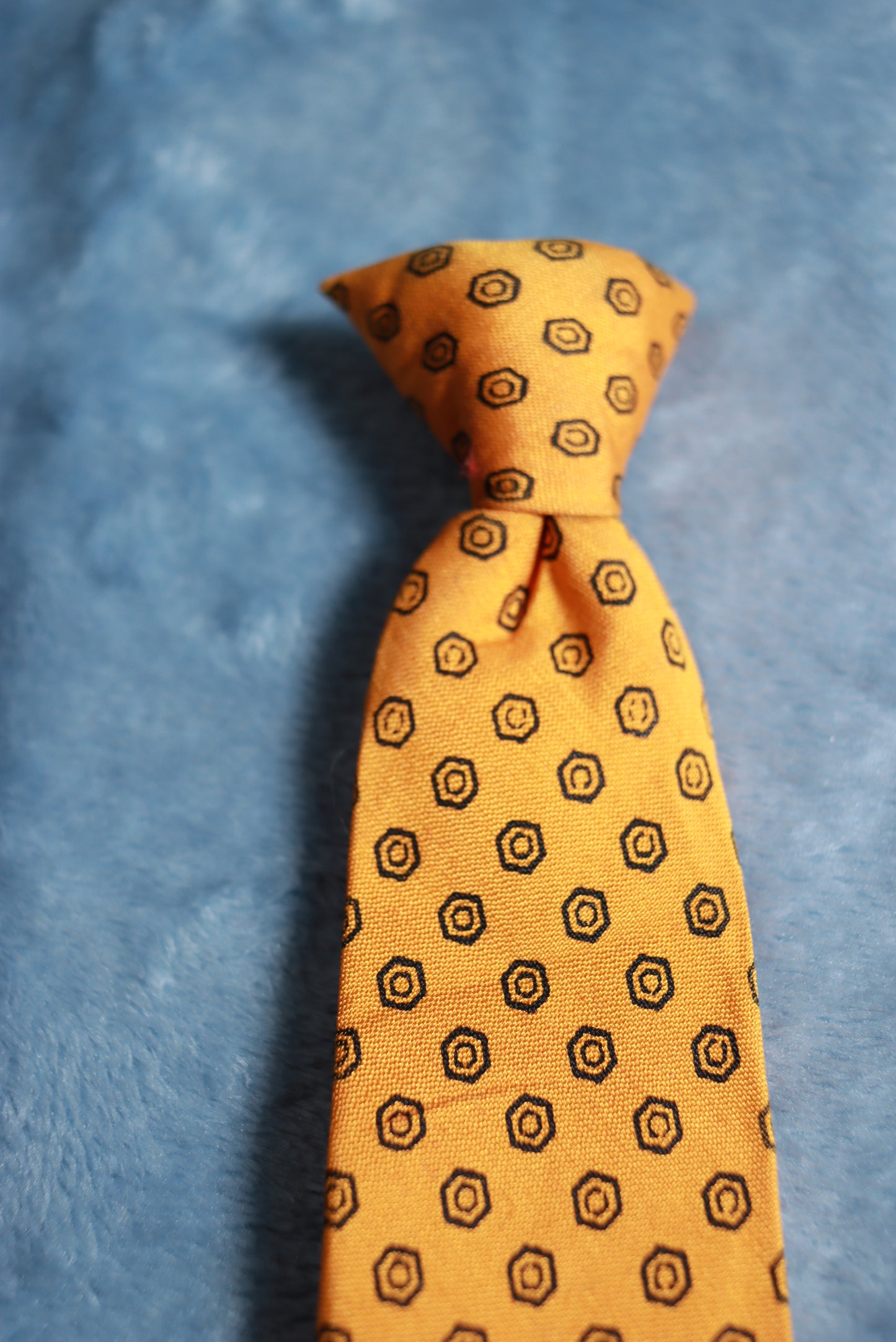 Snapper Orange Clip-on Vintage Tie 1940s/50s