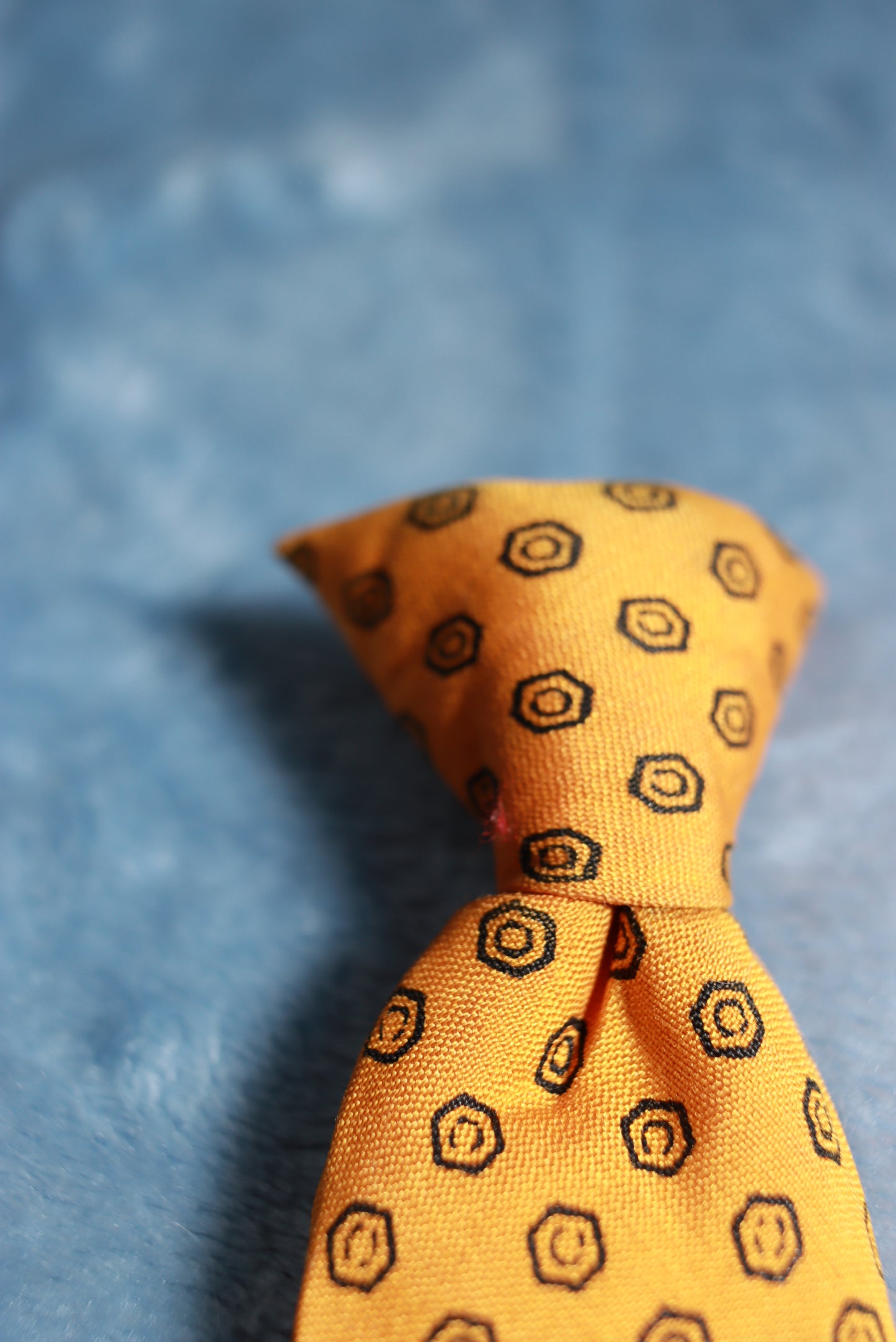 Snapper Orange Clip-on Vintage Tie 1940s/50s