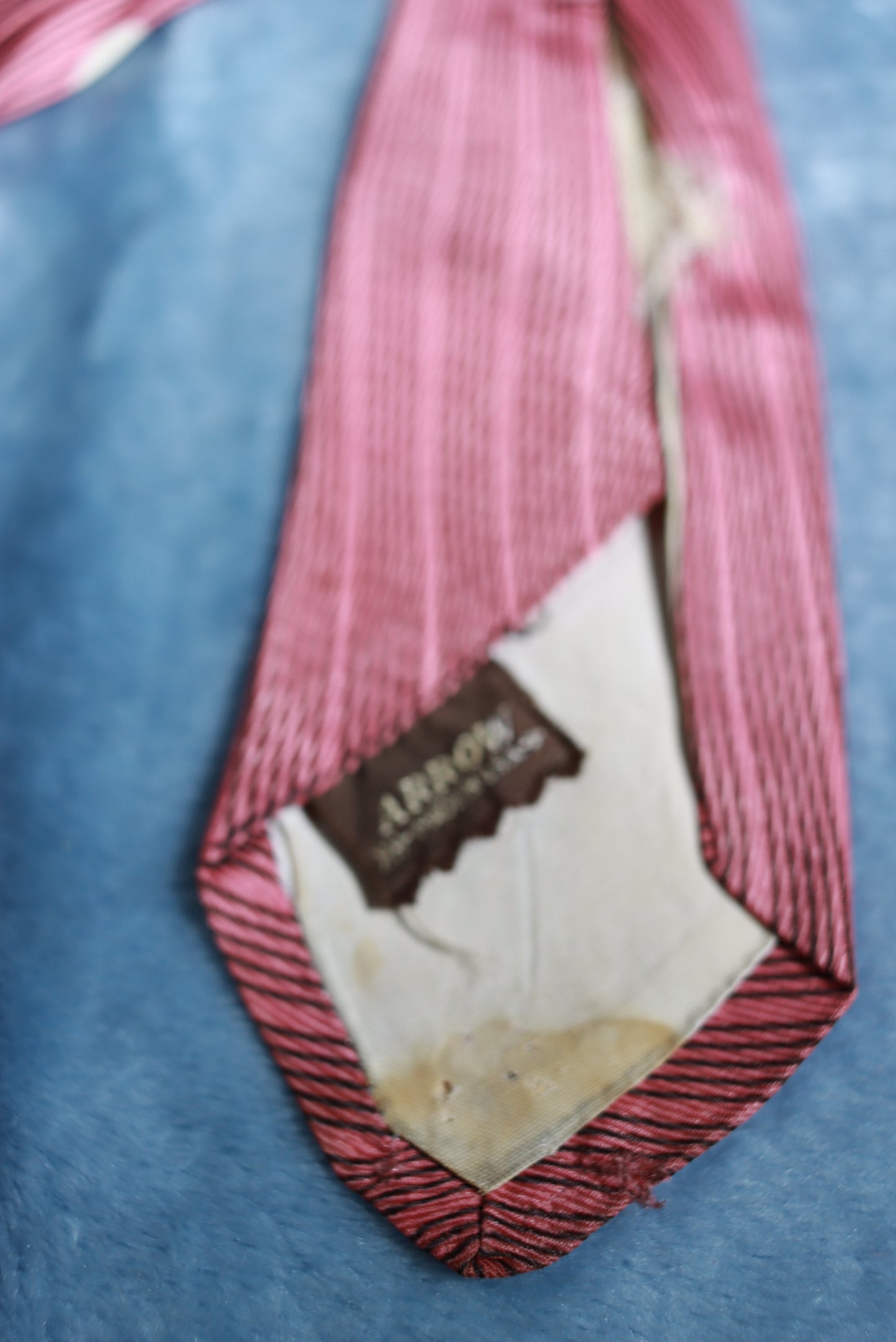 Vintage Arrow Pink Pinstripe Swing Tie 1950s/60s