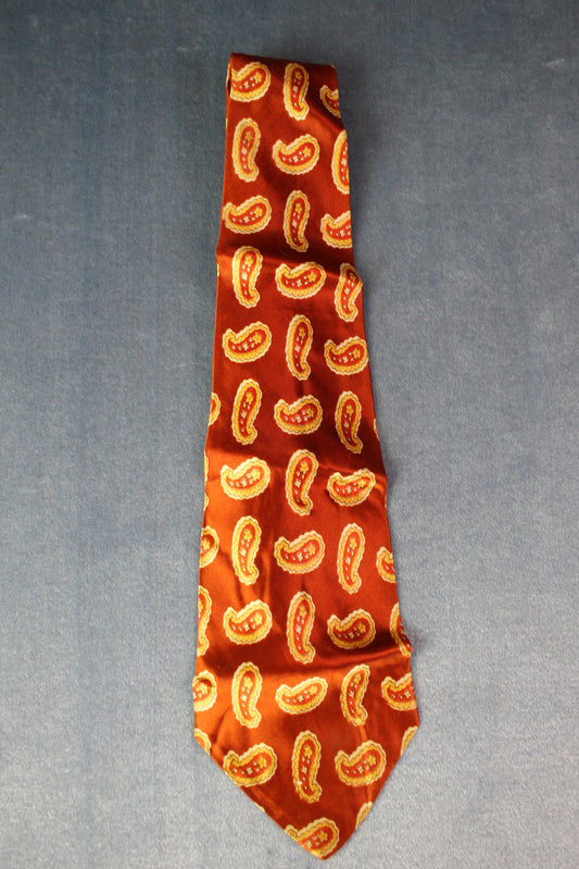 Vintage 1940s/50s copper pattern swing tie PHOTO