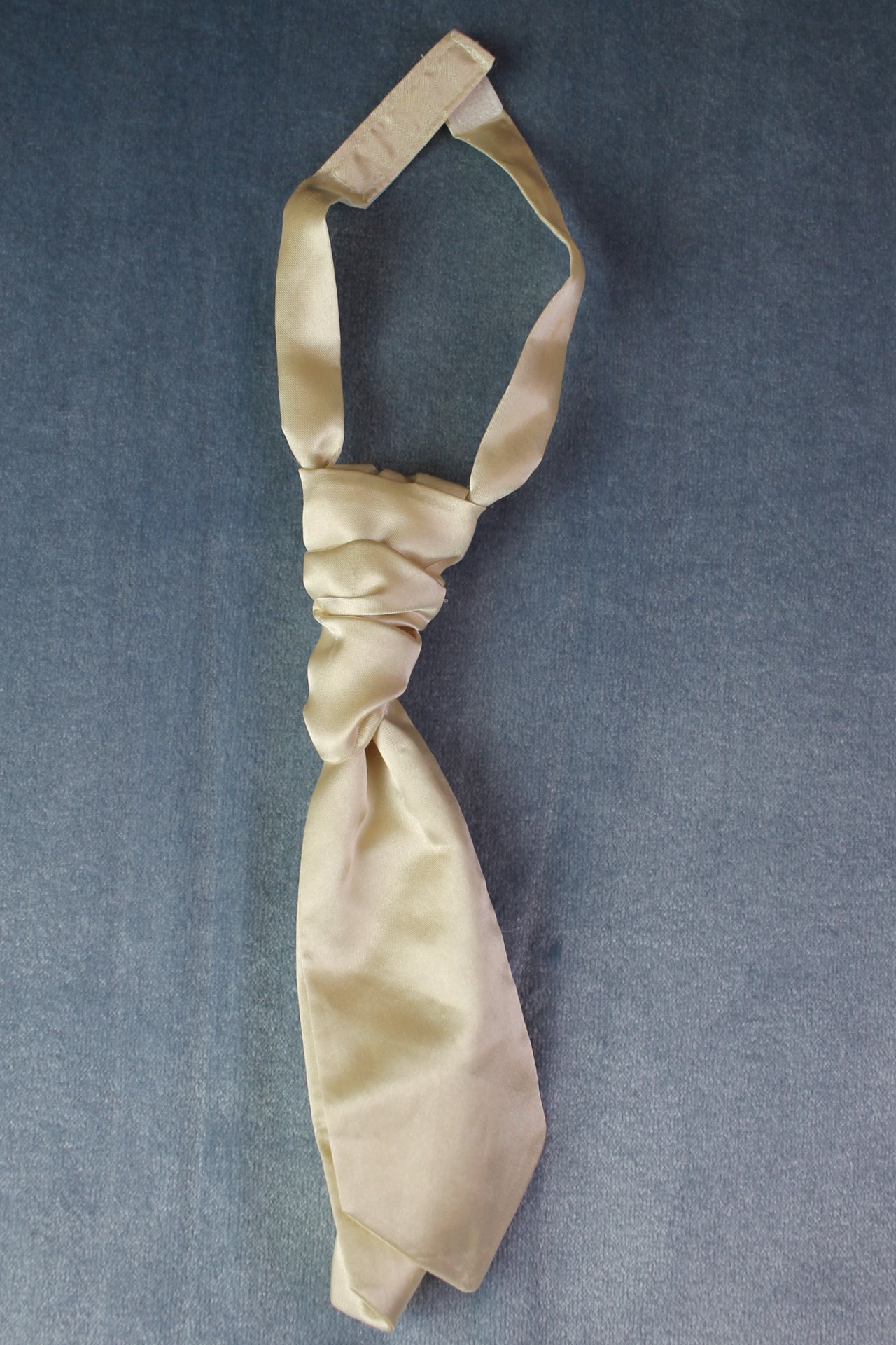 Vintage M&S pre-tied gold champagne childs wedding cravat