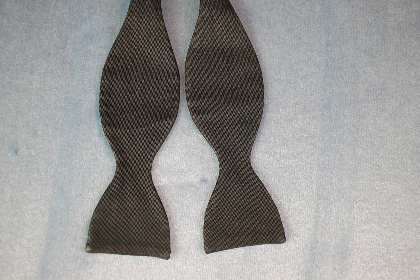 Vintage self tie thistle end classic black bow tie