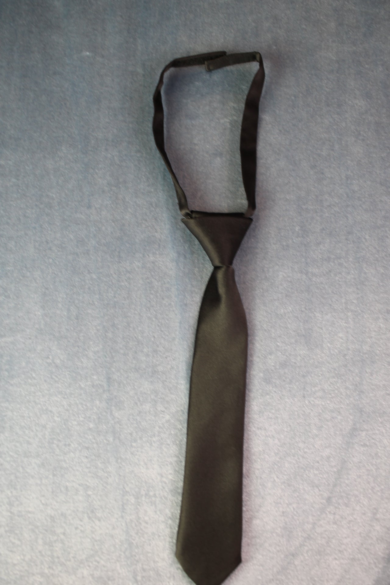 Vintage childs pre-tied classic black tie