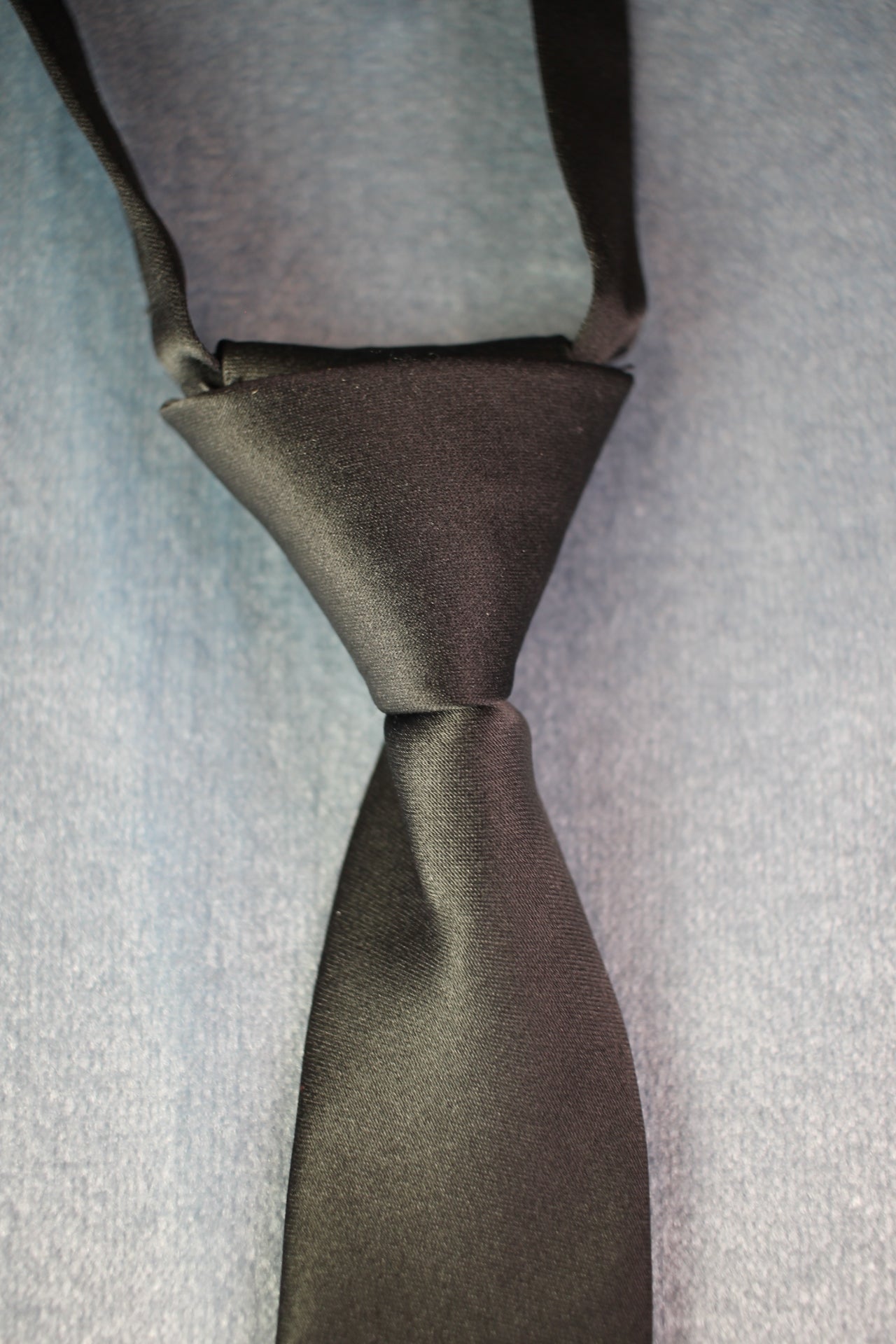 Vintage childs pre-tied classic black tie