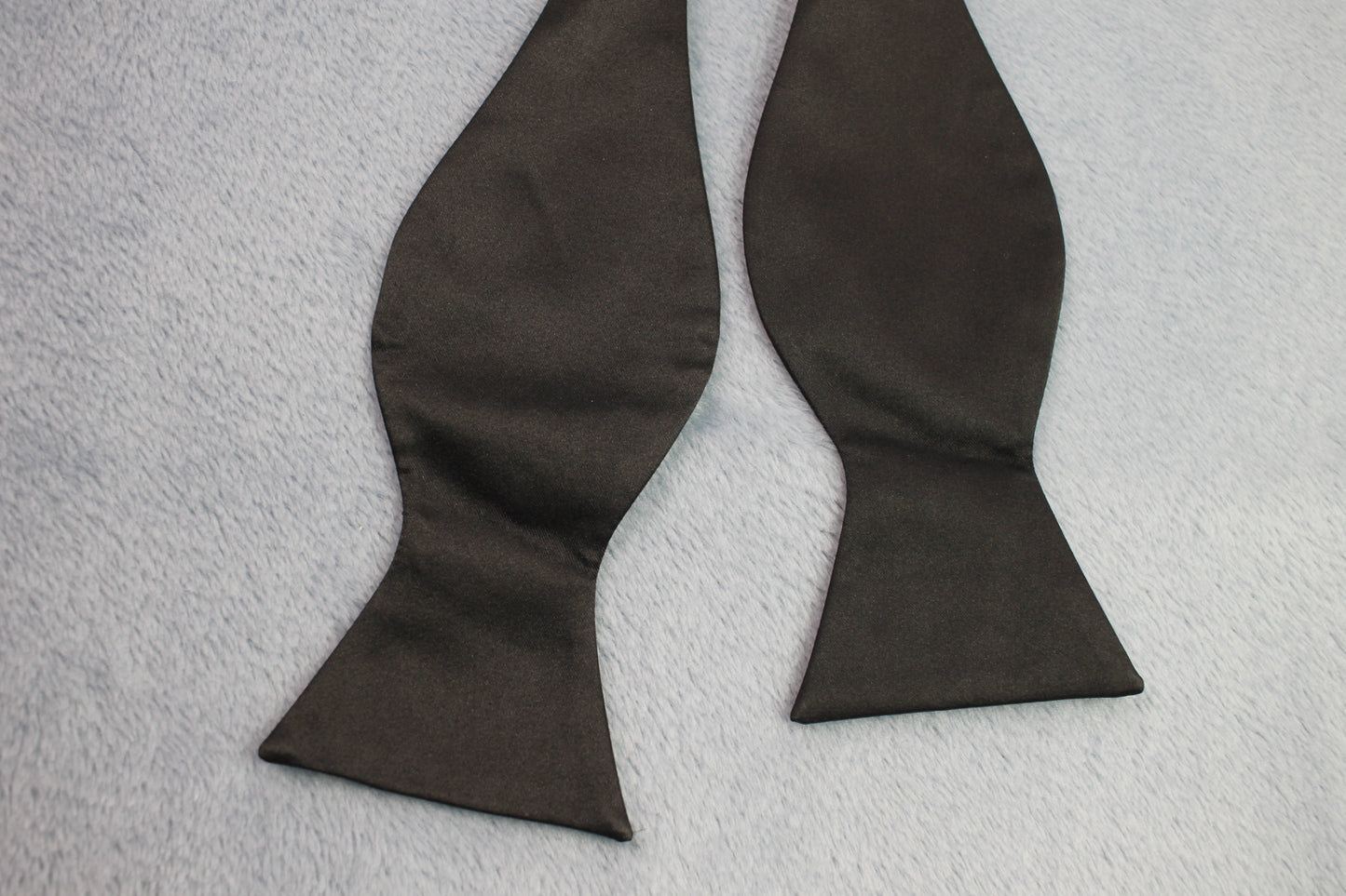 Vintage self tie thistle end black classic bow tie adjustable