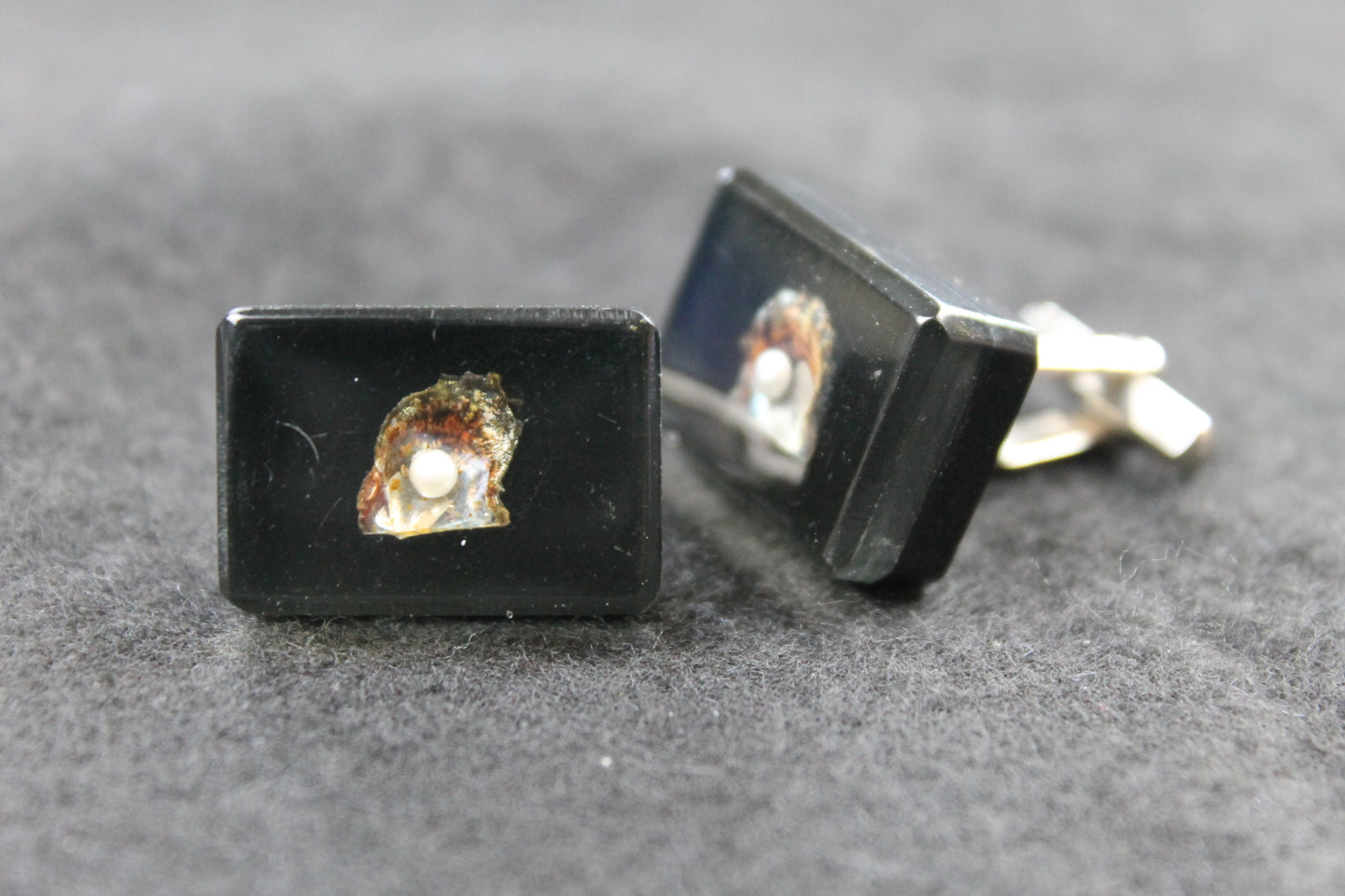 Vintage Pearls in Lucite Cufflinks