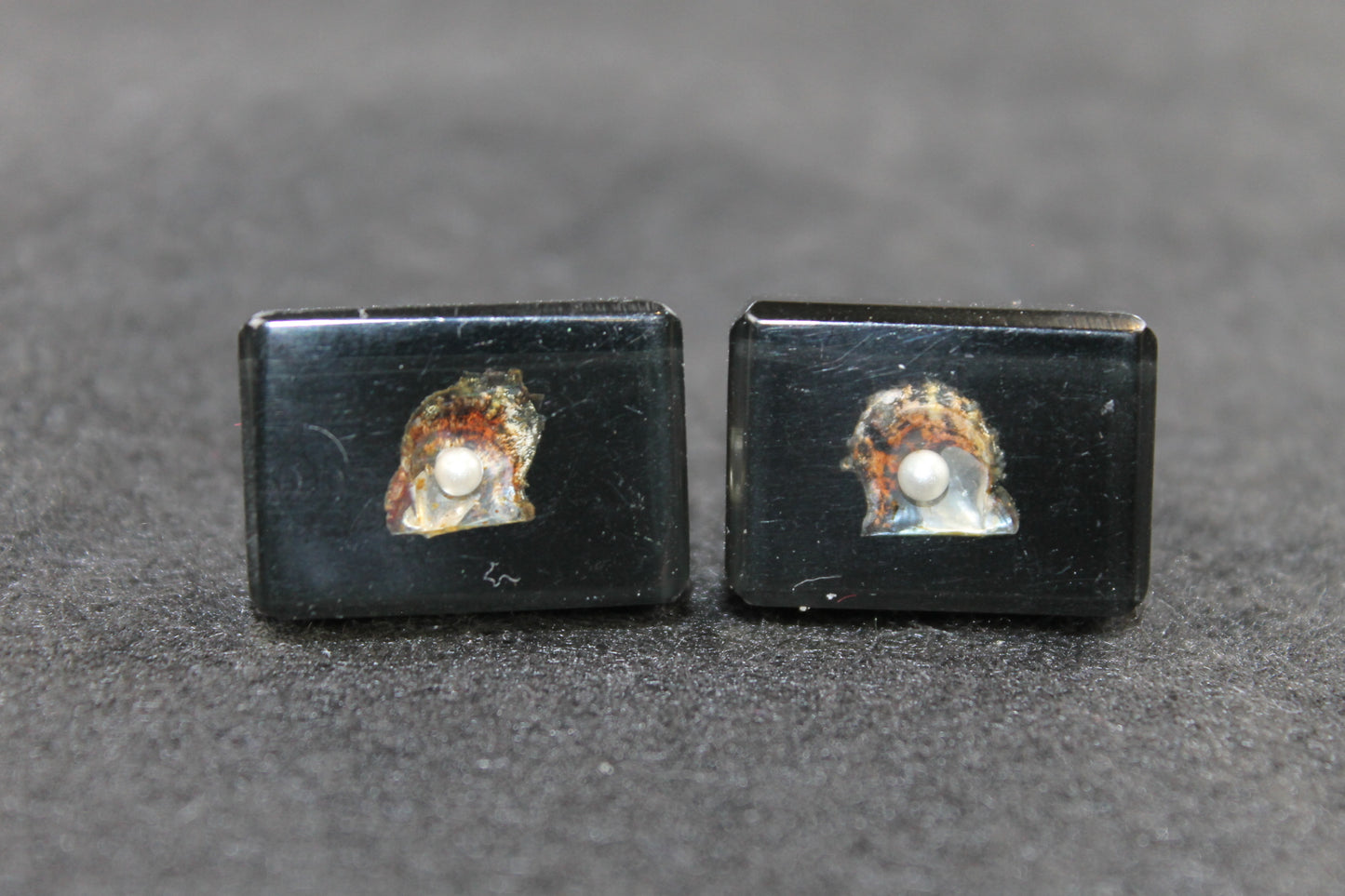 Vintage Pearls in Lucite Cufflinks