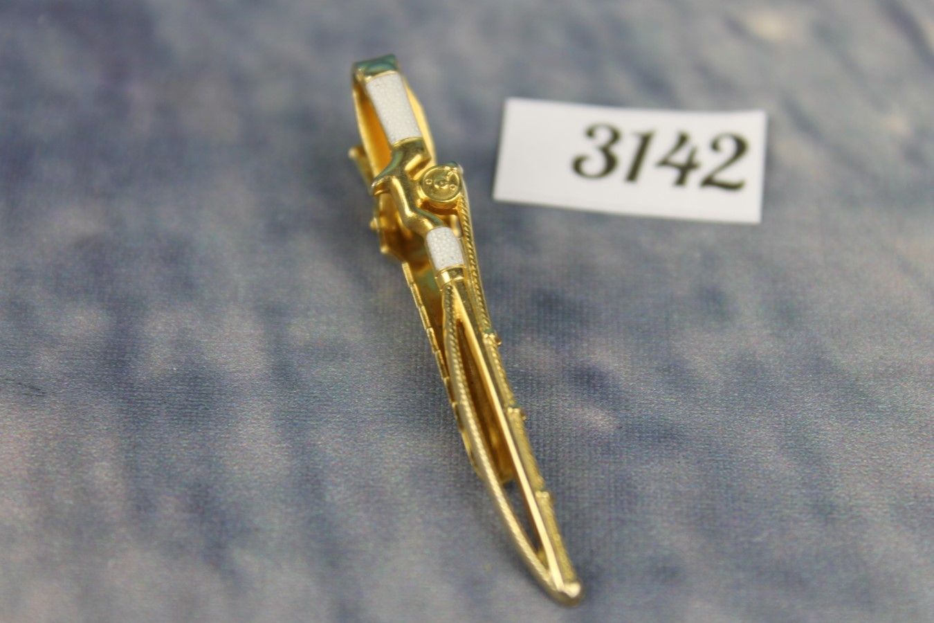Vintage Anson Fishing Rod Tie Clip Fisherman
