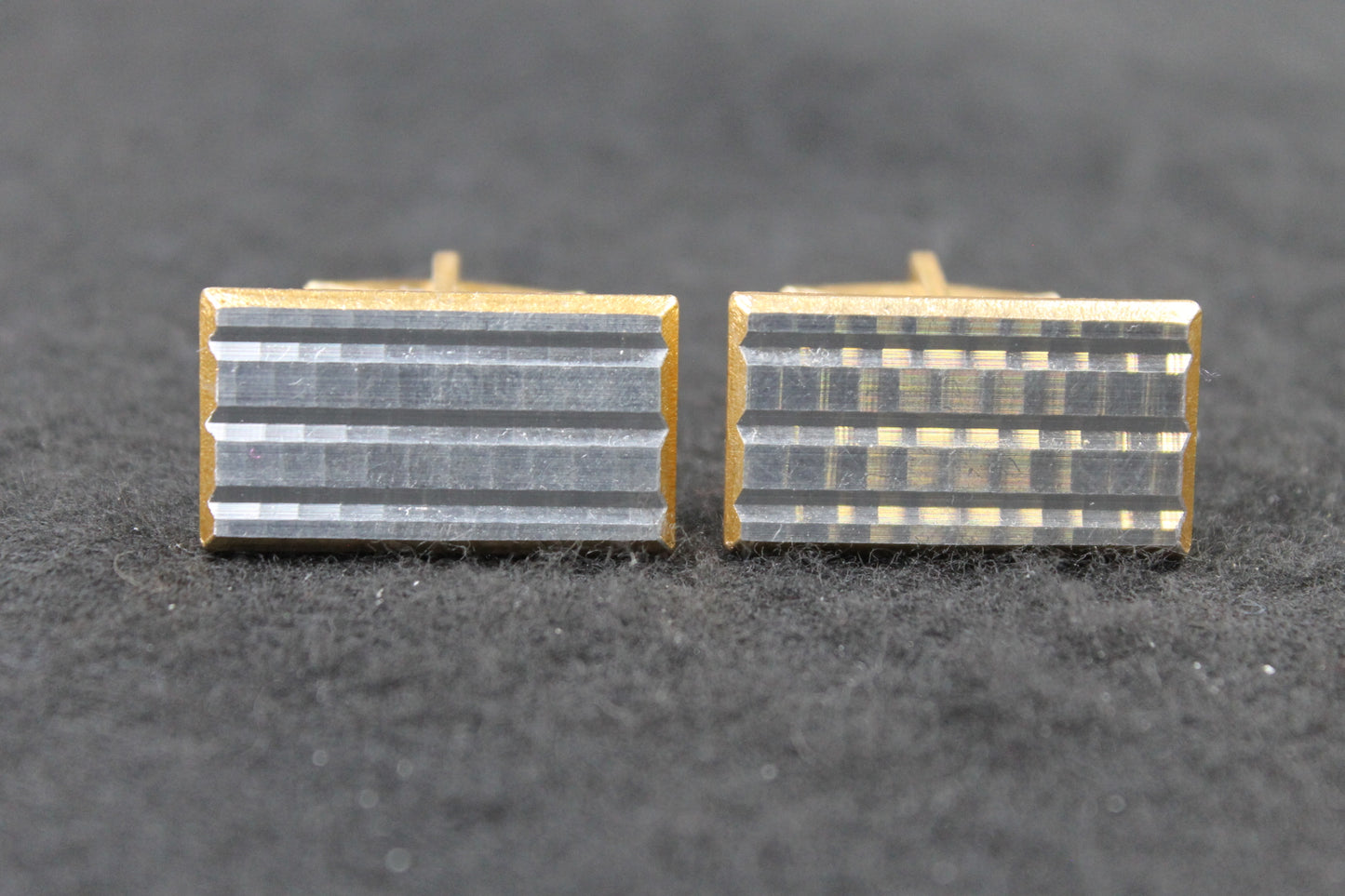 Vintage Oblong Moire Cufflinks