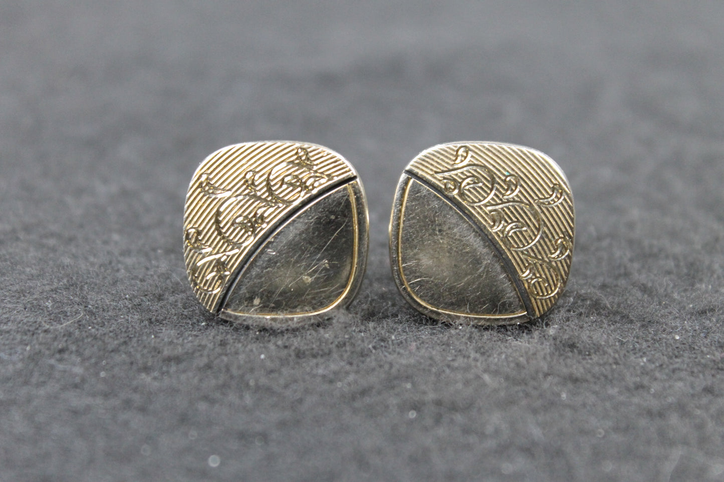 Vintage Gold Squircle Cufflinks