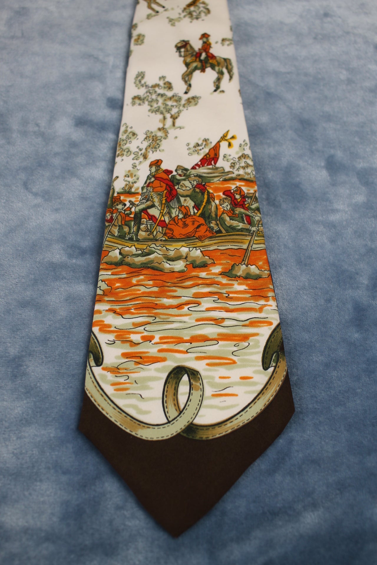 Vintage 1960s/70s Washington Crossing the Delaware Tie