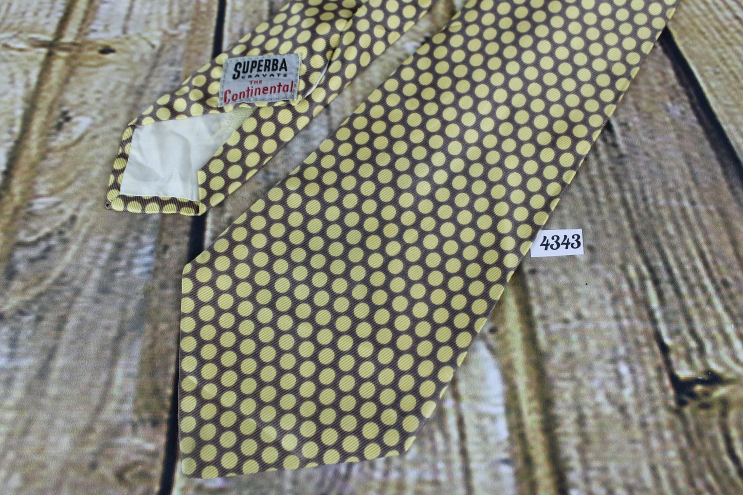 Superb Vintage 1940s/1950s Superba Cravats The Continental Tie Lindy hop Swing