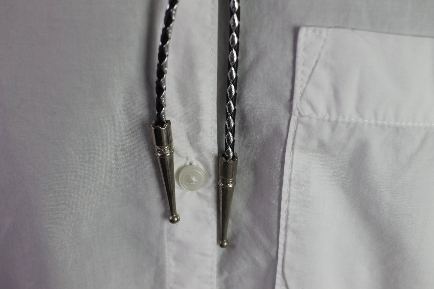 Vintage Giant Pink Oval Cabochon Set in Silver Metal Mount Bolo Western Tie