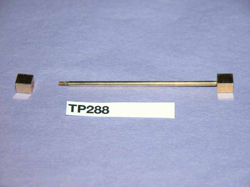 Vintage Gold Metal Square Block End Collar Bar